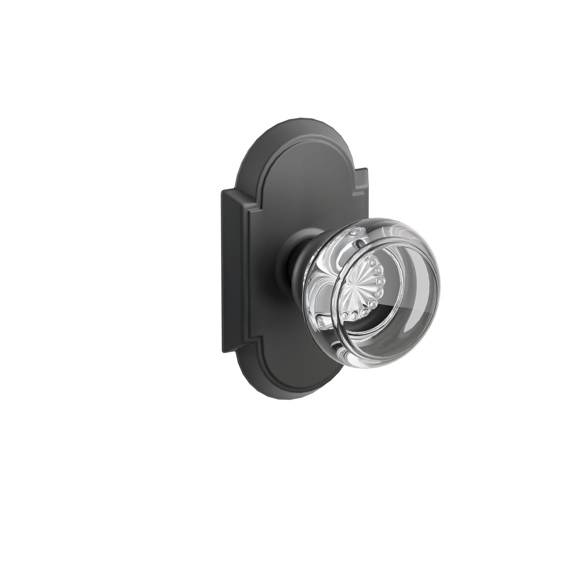 Emtek Concealed Fastener Georgetown Glass Knob Set with #8 Rosette