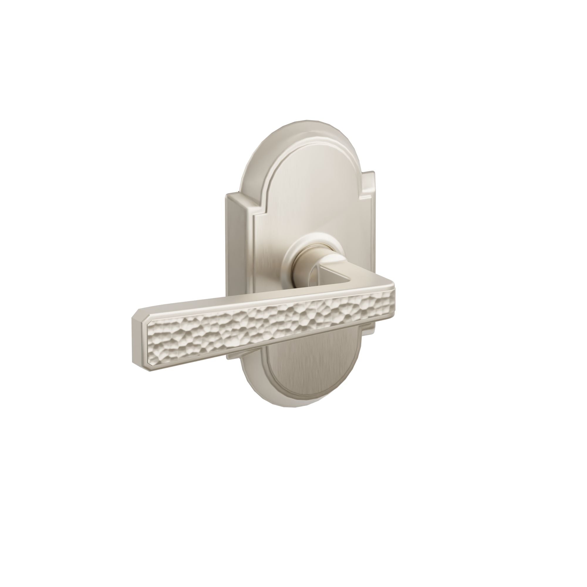 Emtek Concealed Fastener Hammered Lever Set With #8 Rosette