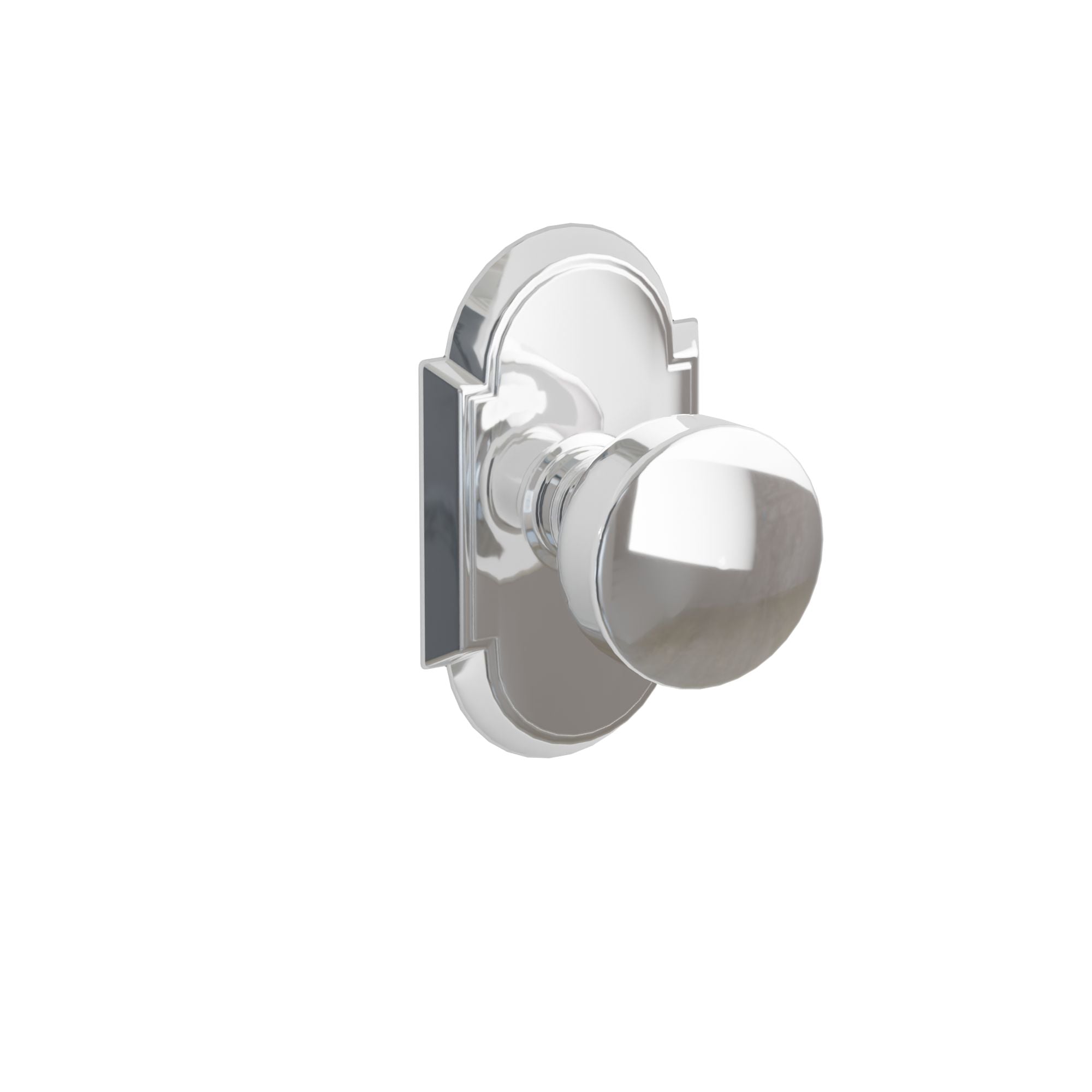 Emtek Concealed Fastener Laurent Knob Set With #8 Rosette