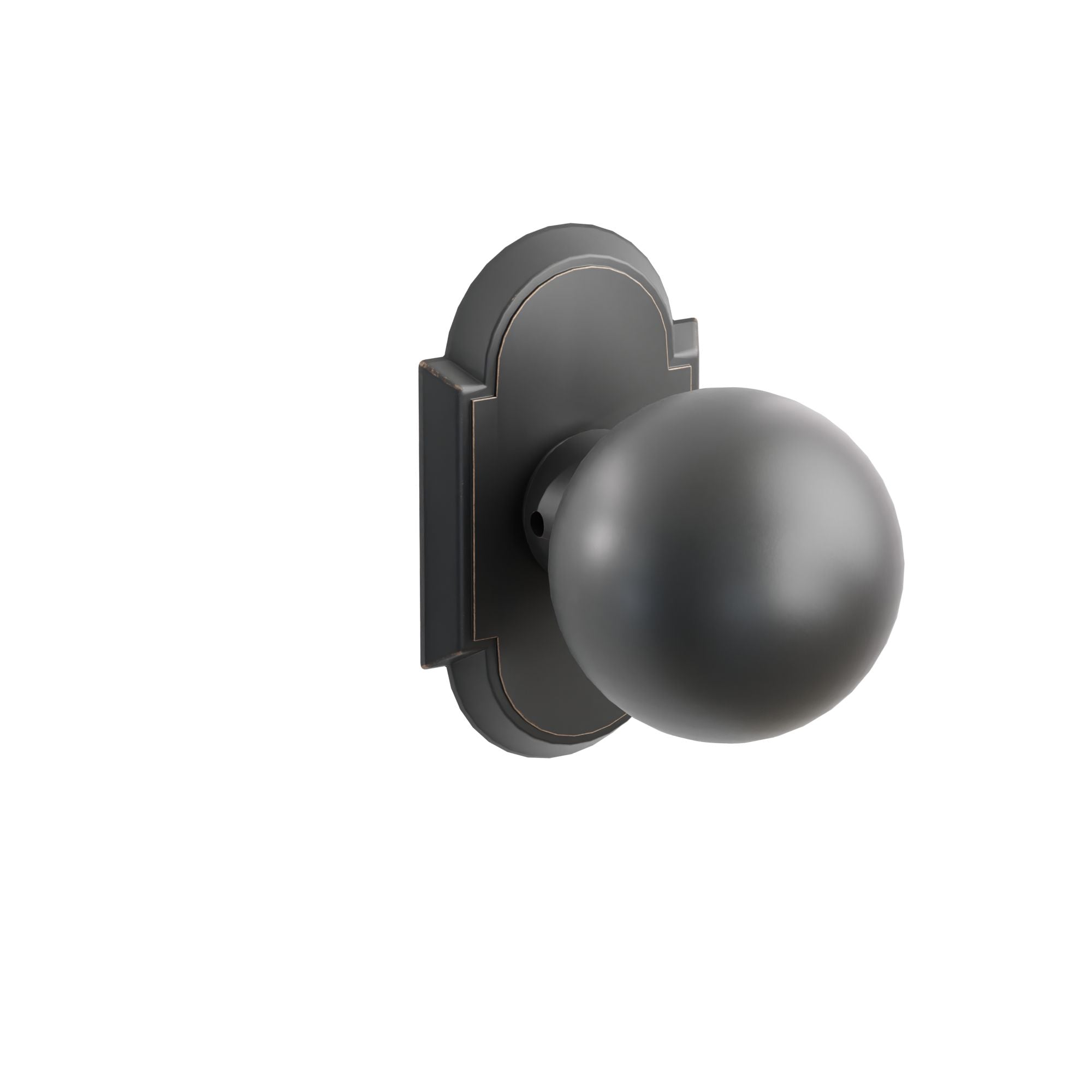 Emtek Concealed Fastener Orb Knob Set With #8 Rosette