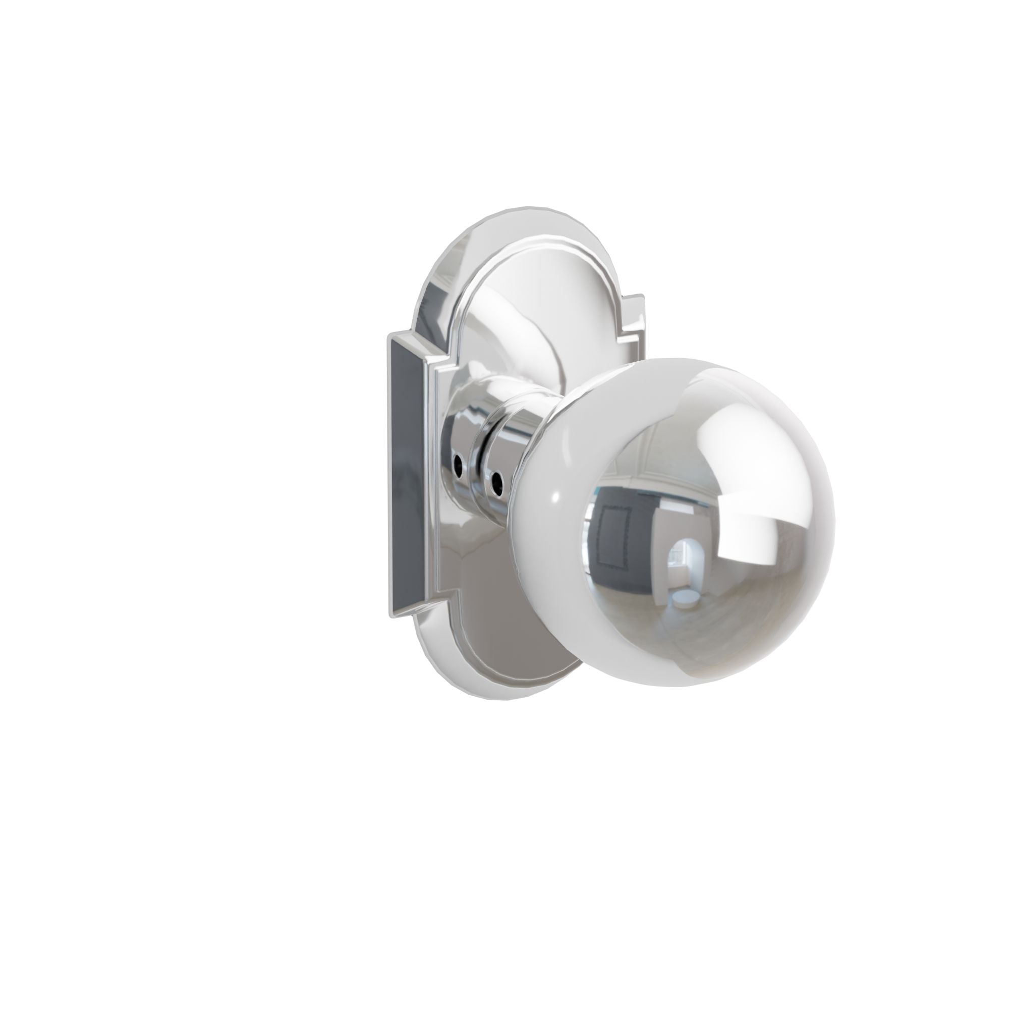 Emtek Concealed Fastener Orb Knob Set With #8 Rosette