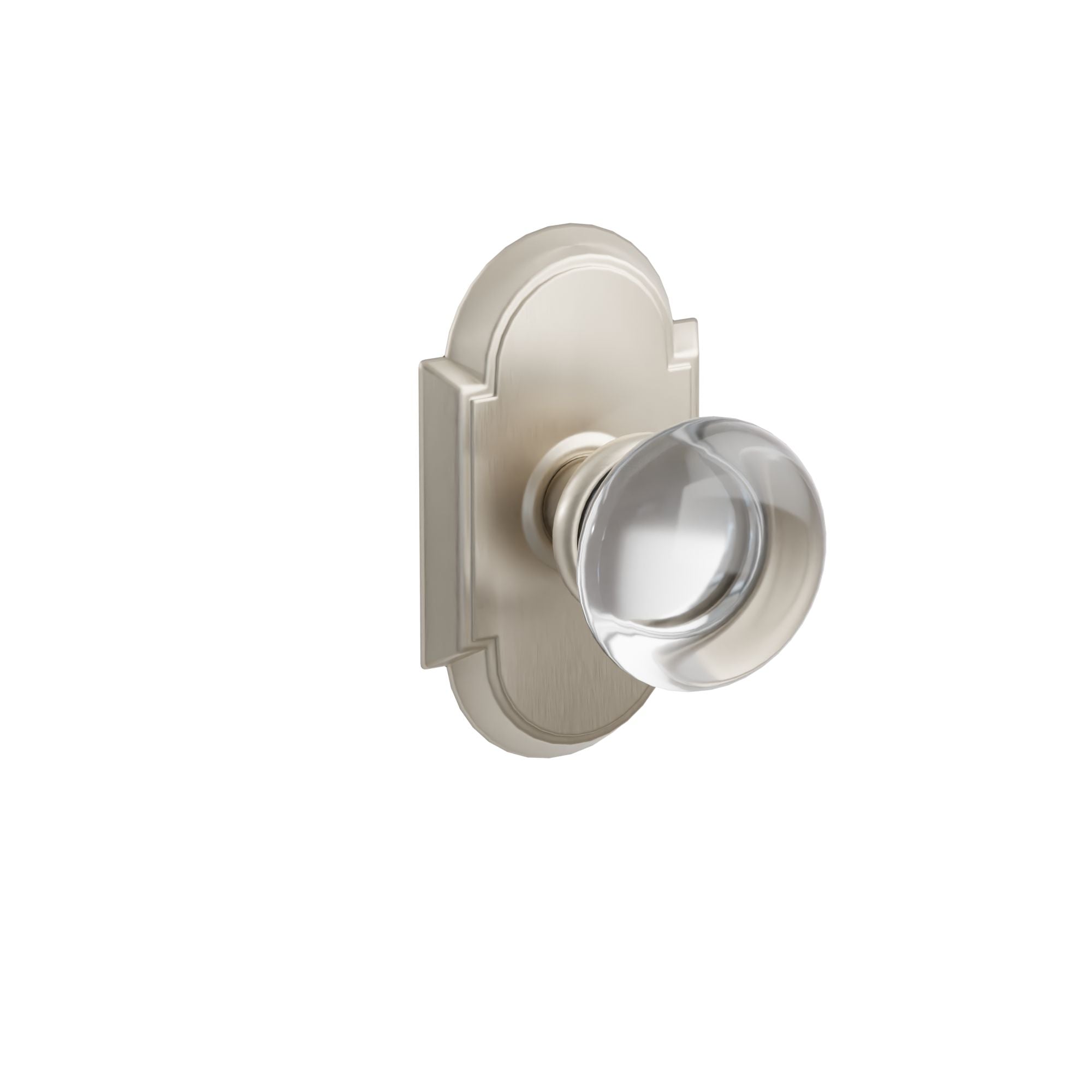 Emtek Concealed Fastener Providence Glass Knob Set with #8 Rosette