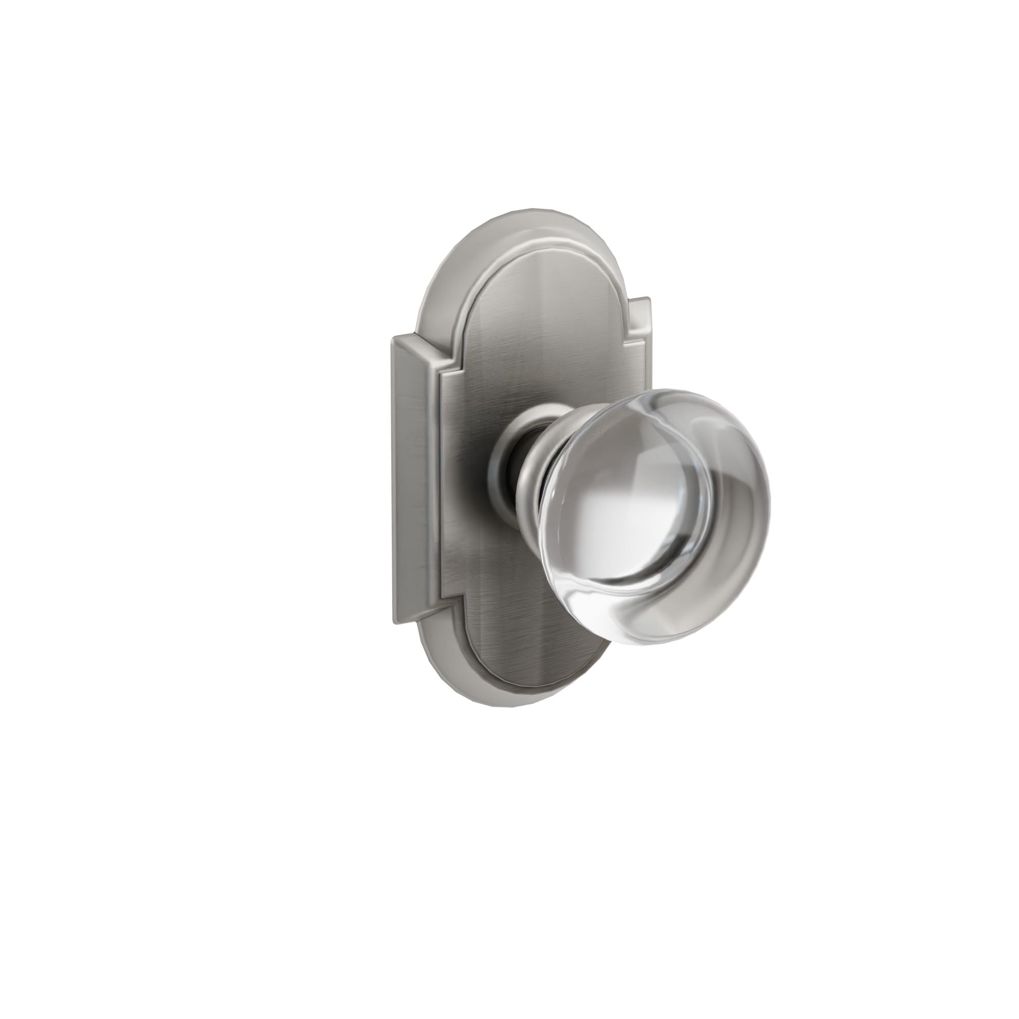 Emtek Concealed Fastener Providence Glass Knob Set with #8 Rosette