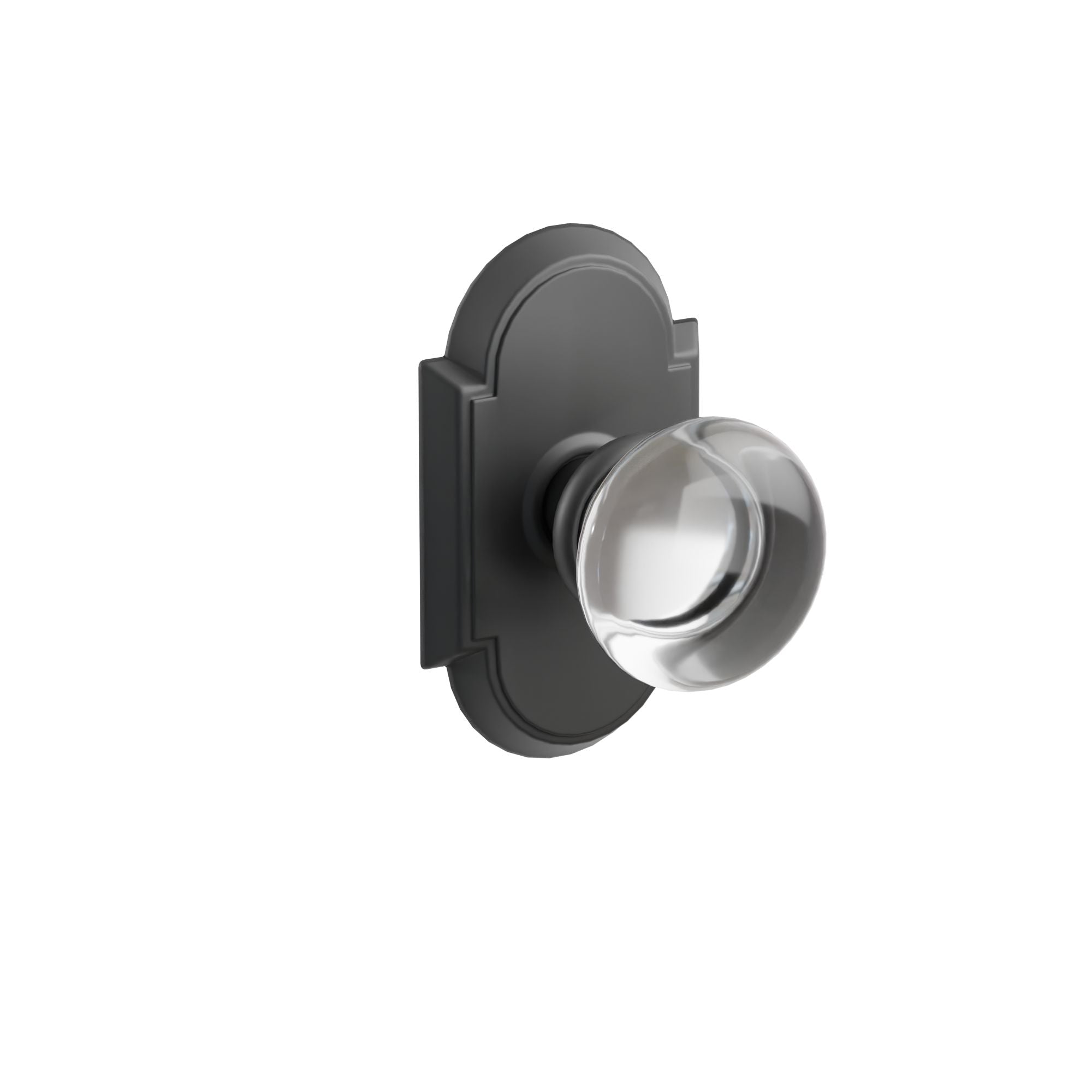 Emtek Concealed Fastener Providence Glass Knob Set with #8 Rosette