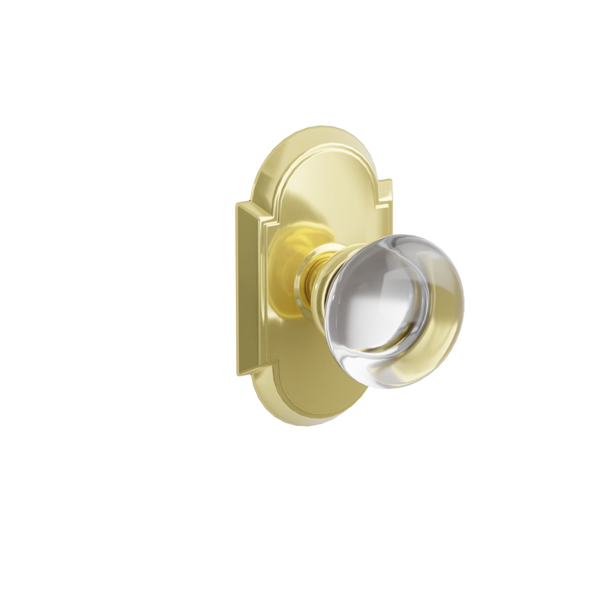 Emtek Concealed Fastener Providence Glass Knob Set with #8 Rosette