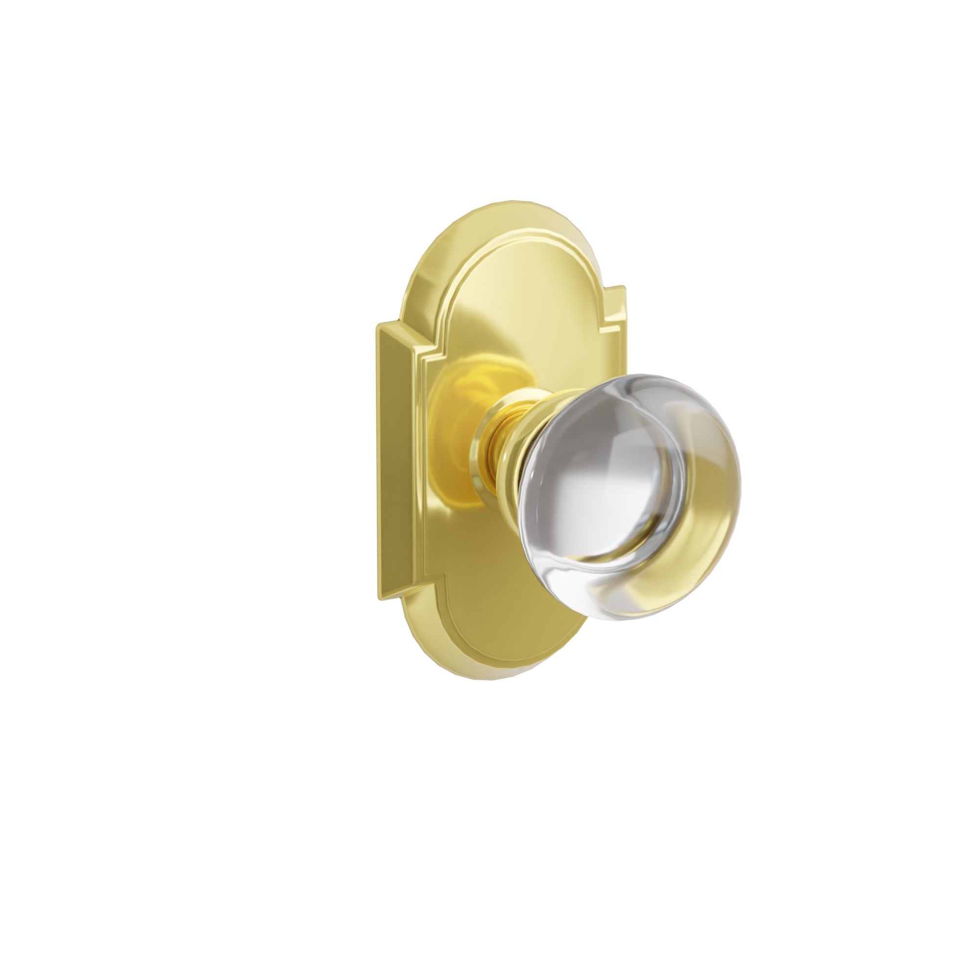 Emtek Concealed Fastener Providence Glass Knob Set with #8 Rosette