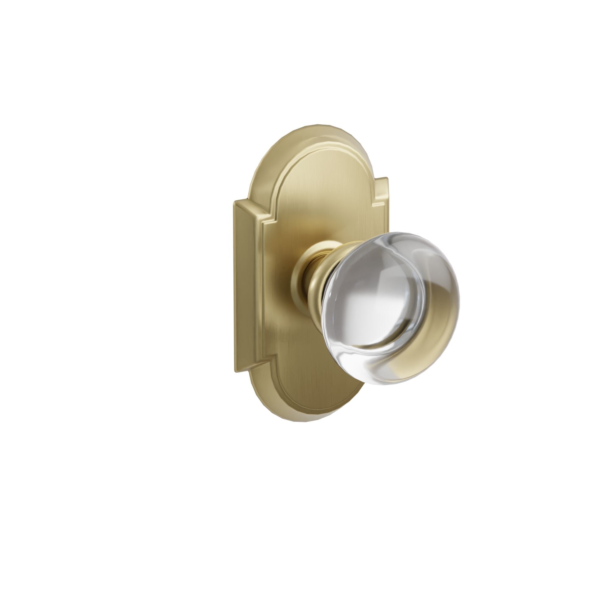 Emtek Concealed Fastener Providence Glass Knob Set with #8 Rosette