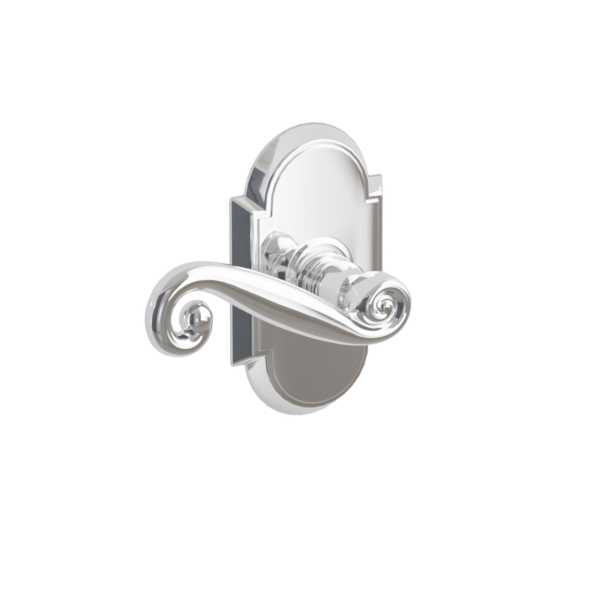 Emtek Concealed Fastener Rustic Lever Set with #8 Rosette