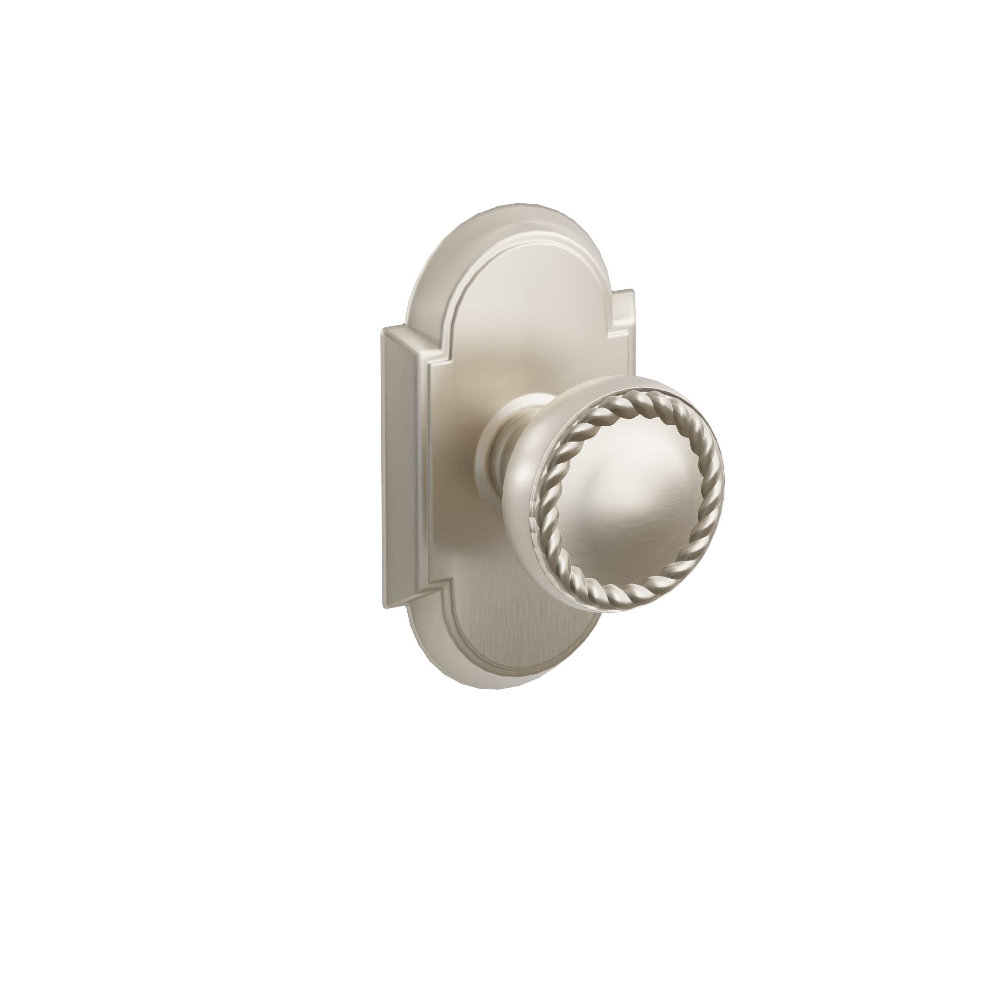 Emtek Concealed Fastener Rope Knob Set With #8 Rosette