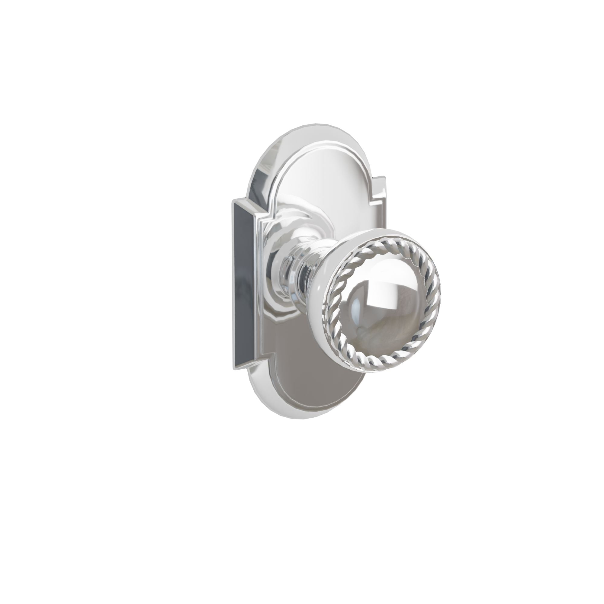 Emtek Concealed Fastener Rope Knob Set With #8 Rosette