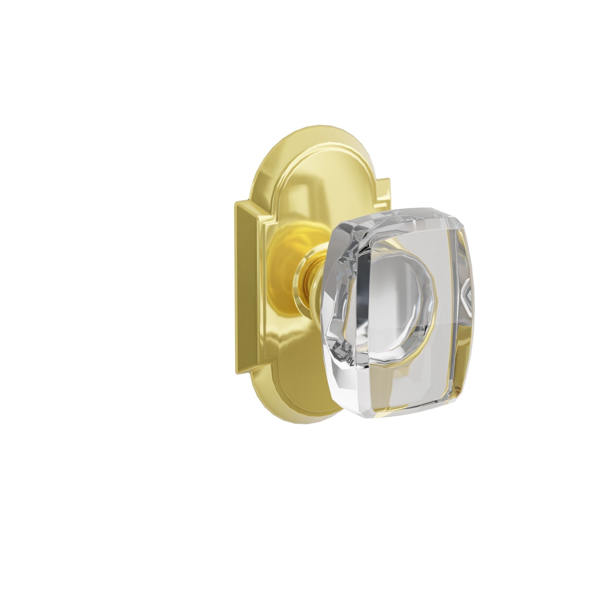 Emtek Concealed Fastener Windsor Glass Knob Set With #8 Rosette