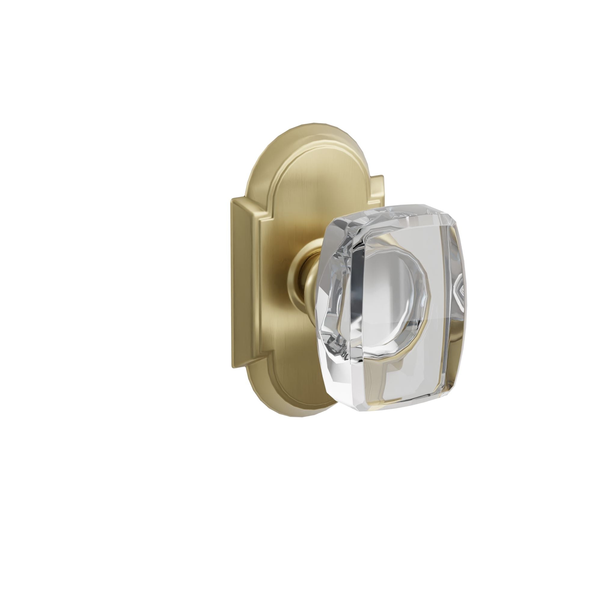 Emtek Concealed Fastener Windsor Glass Knob Set With #8 Rosette