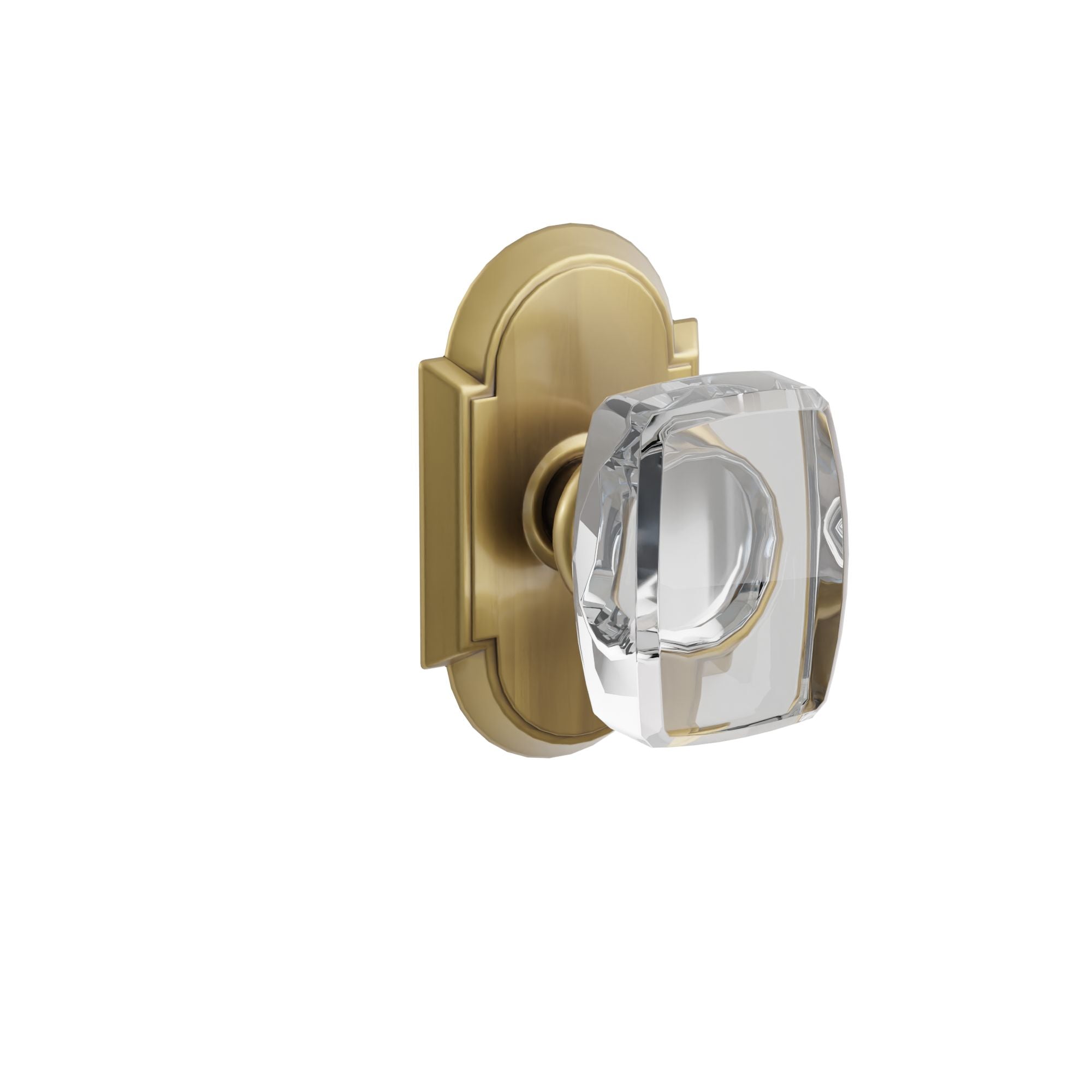 Emtek Concealed Fastener Windsor Glass Knob Set With #8 Rosette