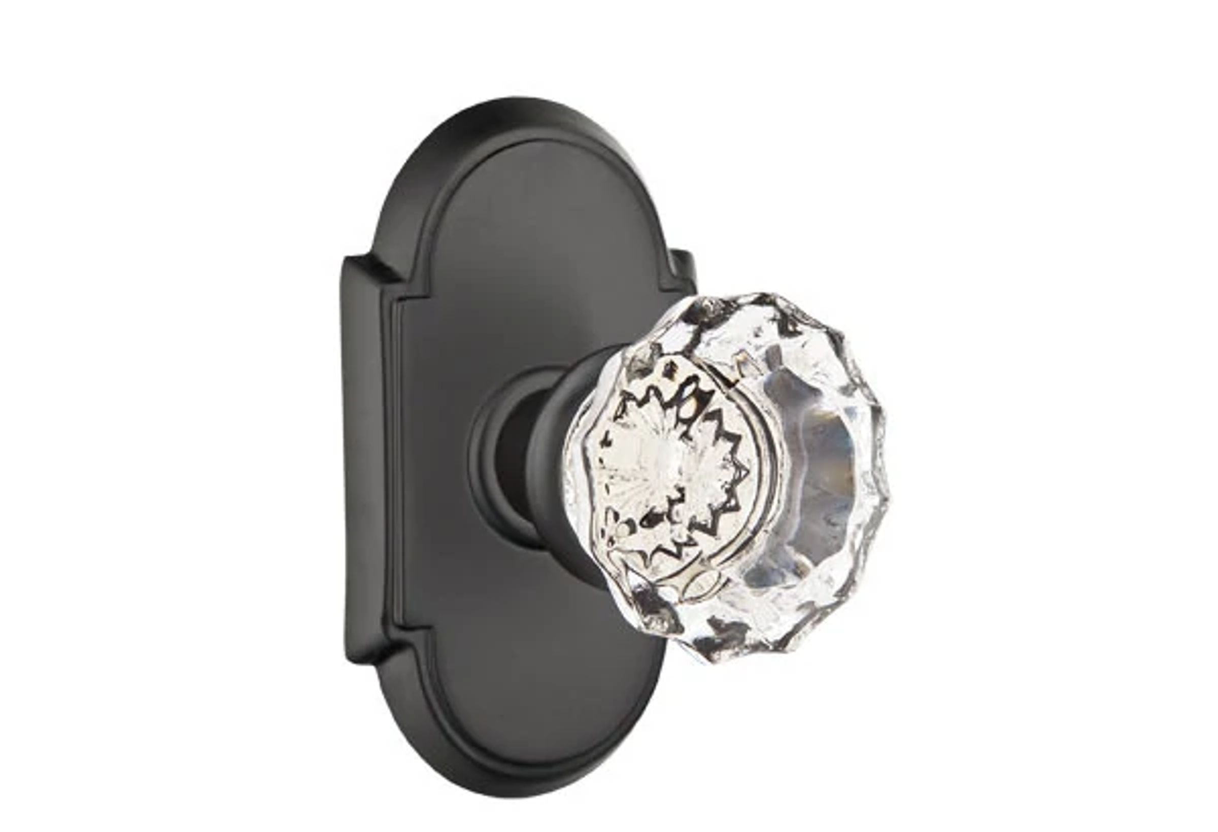 Emtek Astoria Glass Knob Set with #8 Rosette