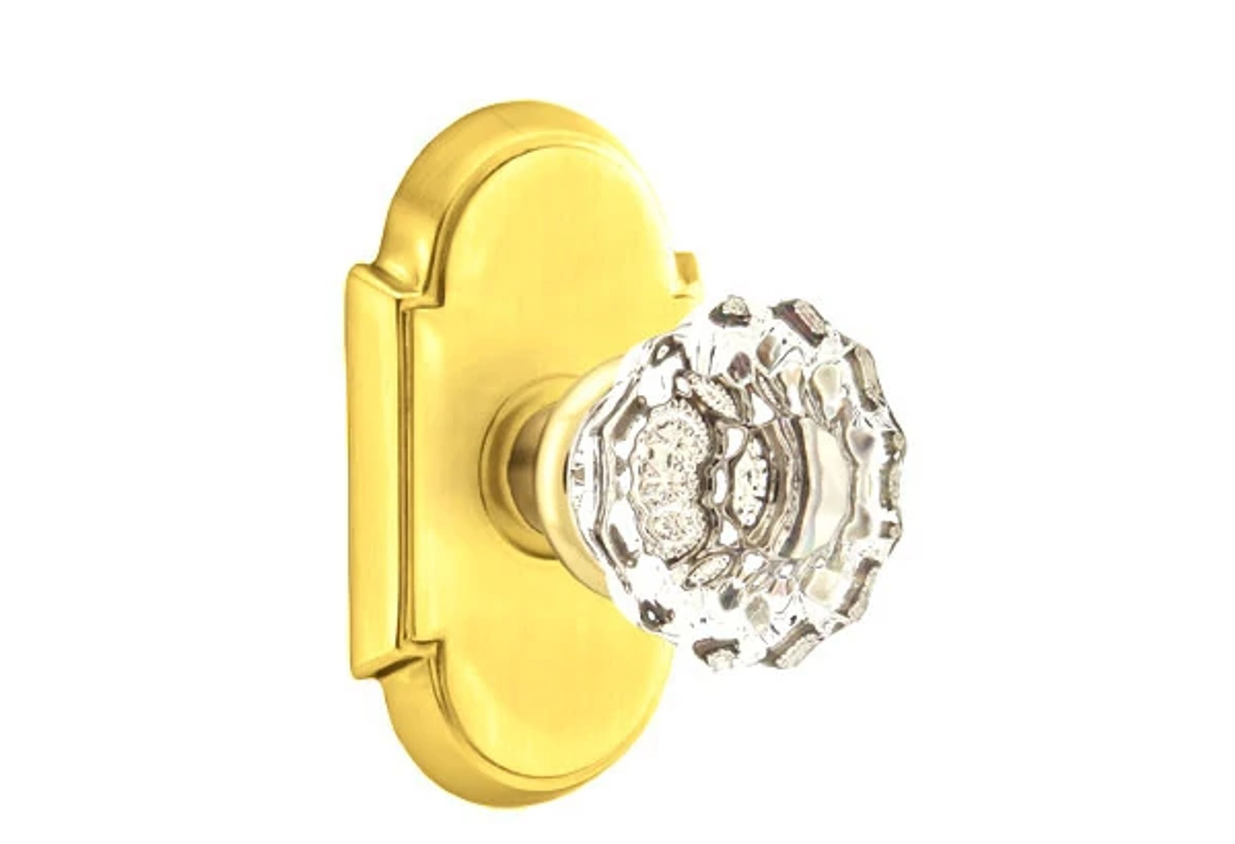 Emtek Astoria Glass Knob Set with #8 Rosette