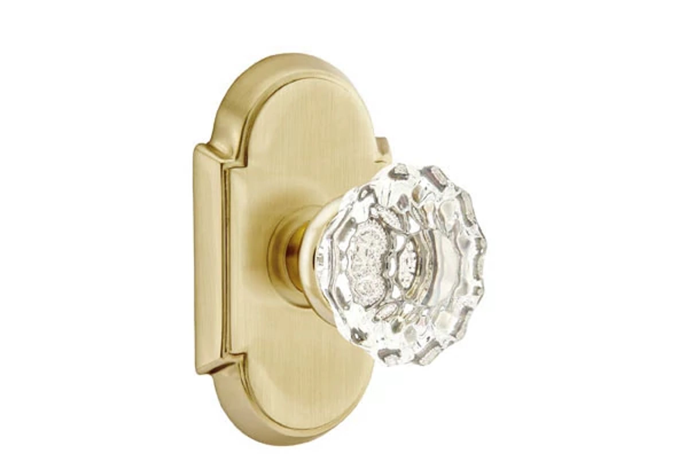 Emtek Astoria Glass Knob Set with #8 Rosette