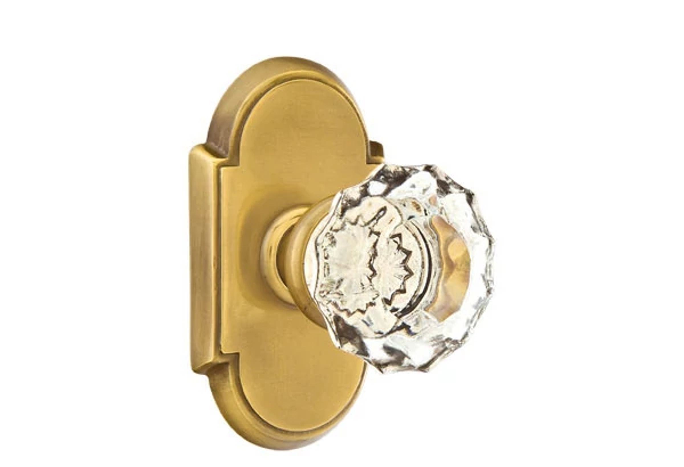 Emtek Astoria Glass Knob Set with #8 Rosette