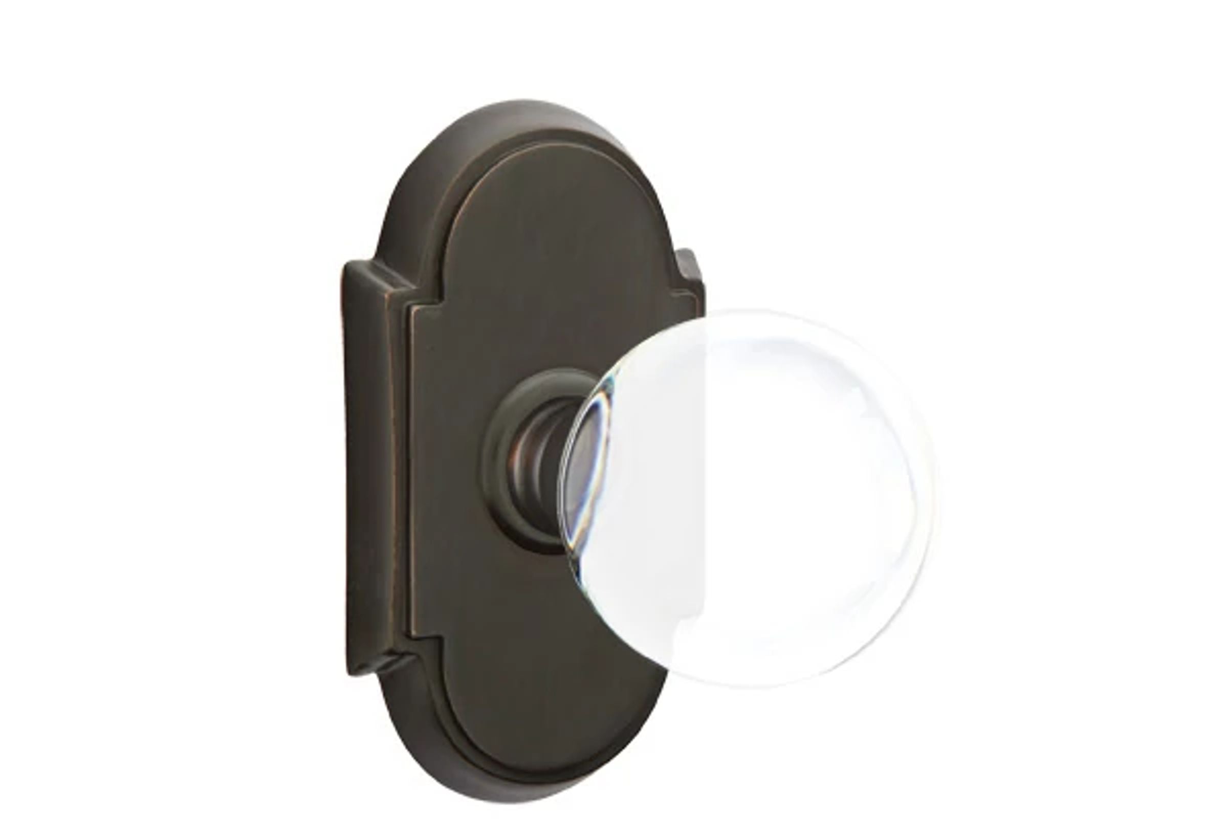 Emtek Concealed Fastener Bristol Glass Knob Set with #8 Rosette