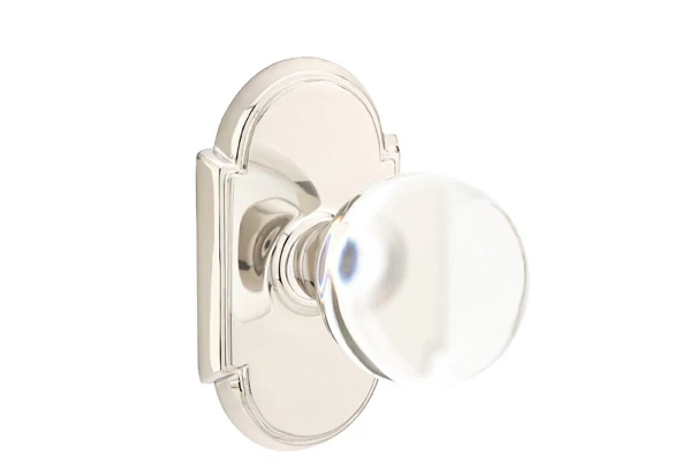 Emtek Concealed Fastener Bristol Glass Knob Set with #8 Rosette