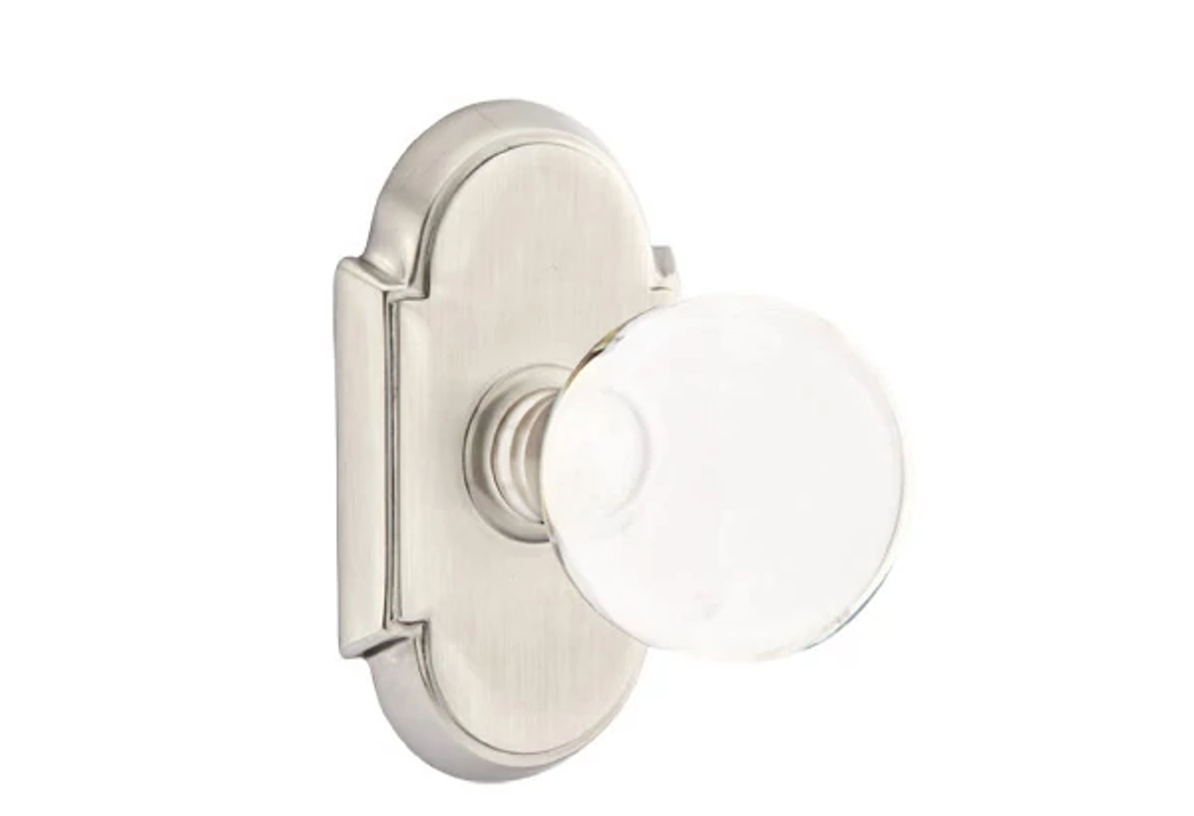 Emtek Concealed Fastener Bristol Glass Knob Set with #8 Rosette