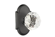 Emtek Diamond Glass Knob Set with #8 Rosette