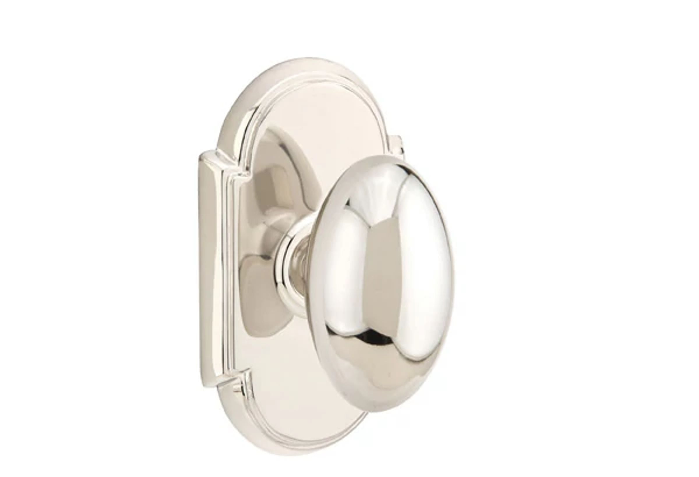 Emtek Concealed Fastener Egg Knob Set with #8 Rosette