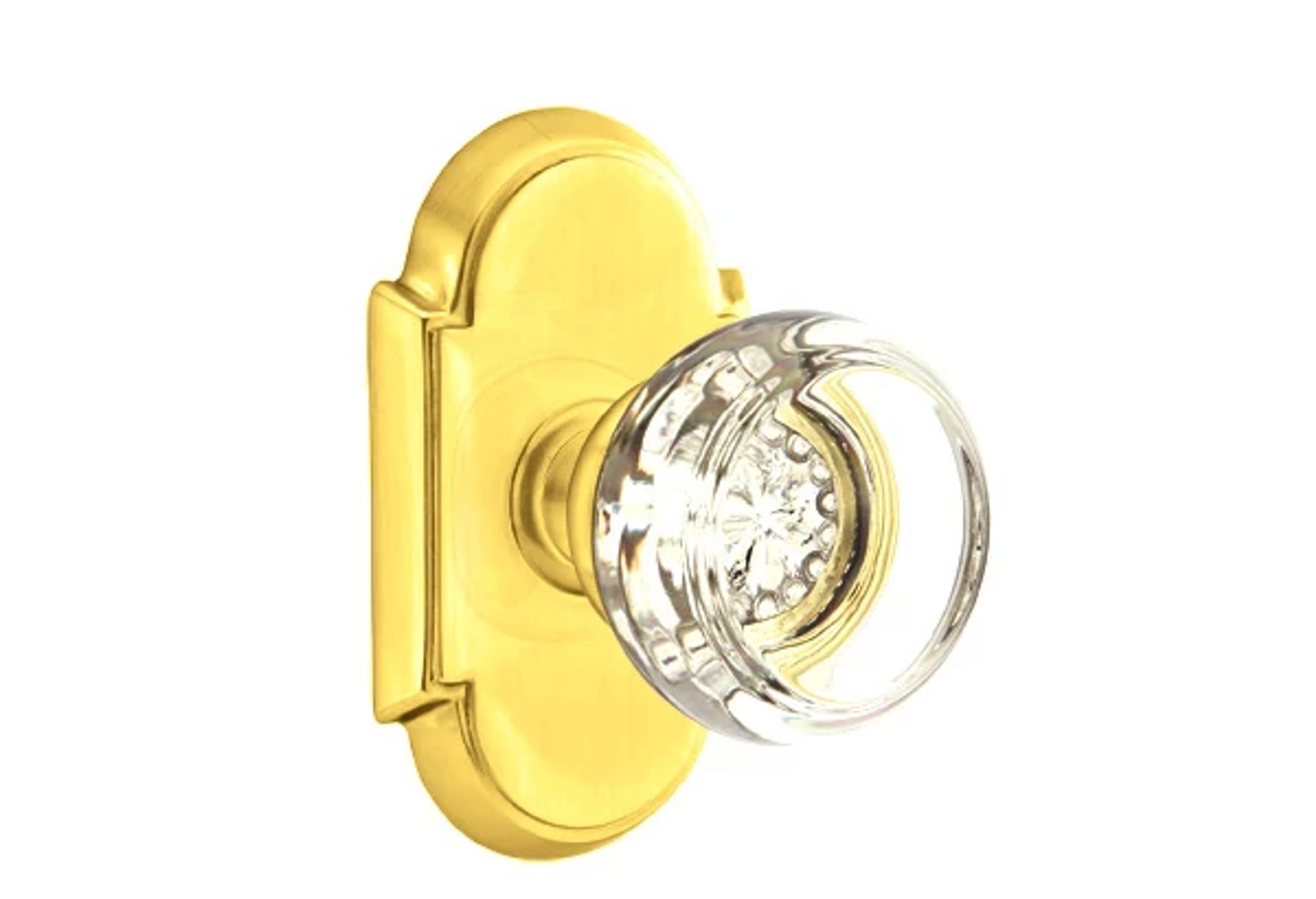 Emtek Georgetown Glass Knob Set with #8 Rosette