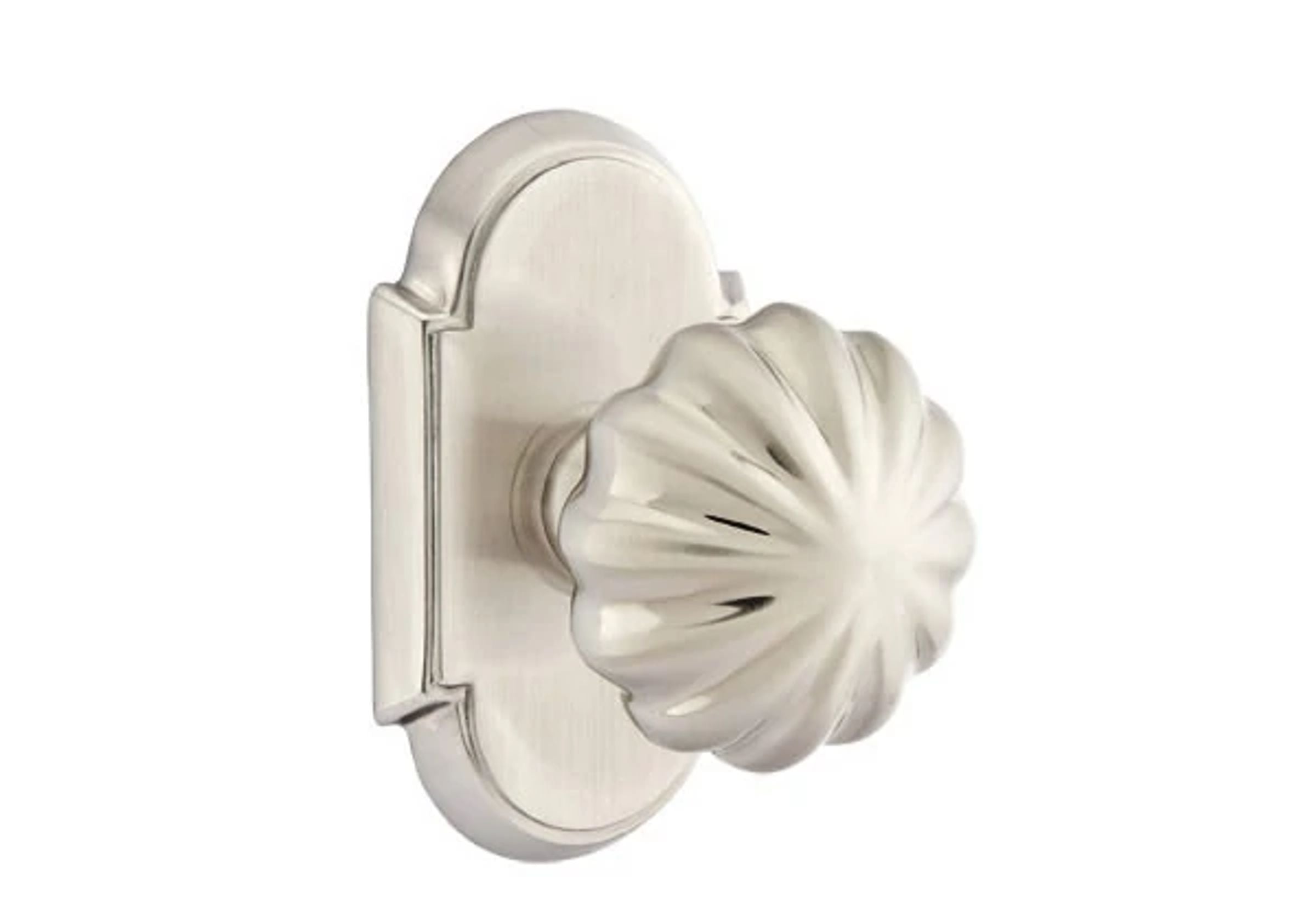 Emtek Concealed Fastener Melon Knob Set with #8 Rosette