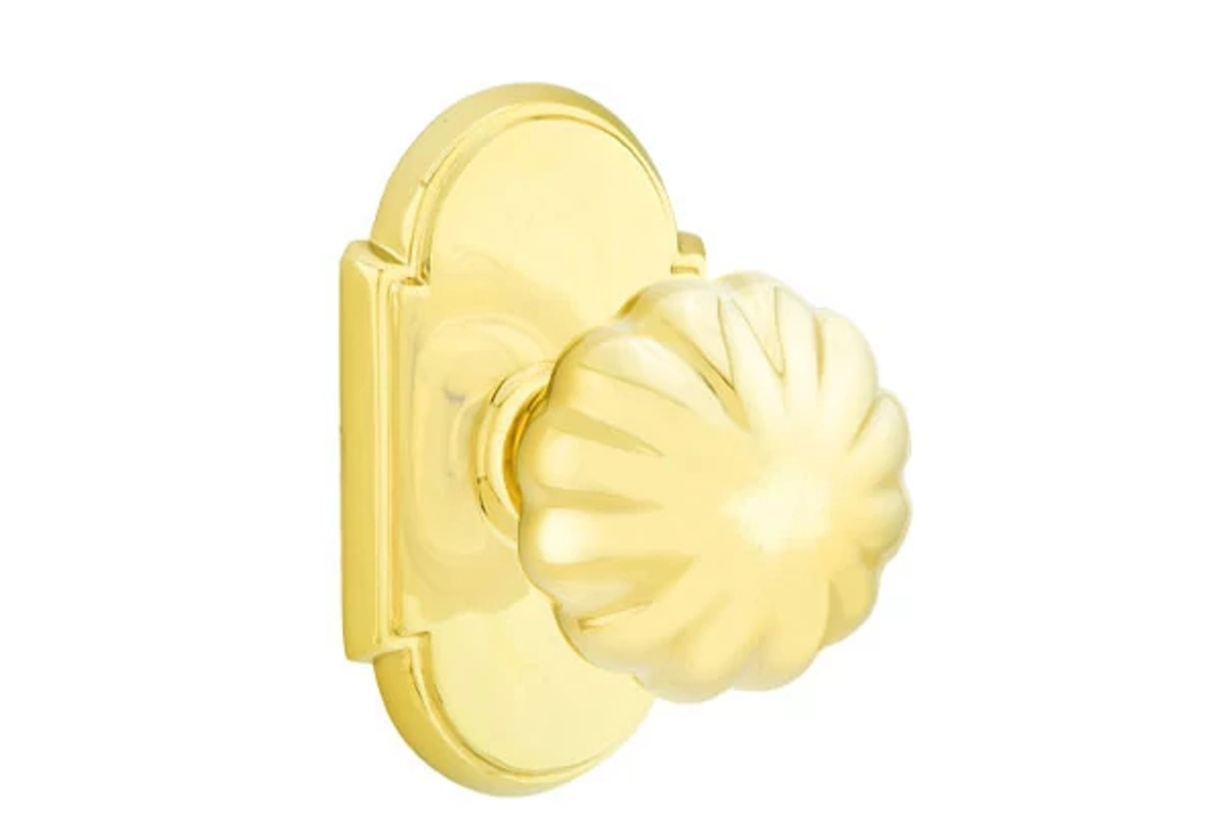 Emtek Melon Knob Set with #8 Rosette