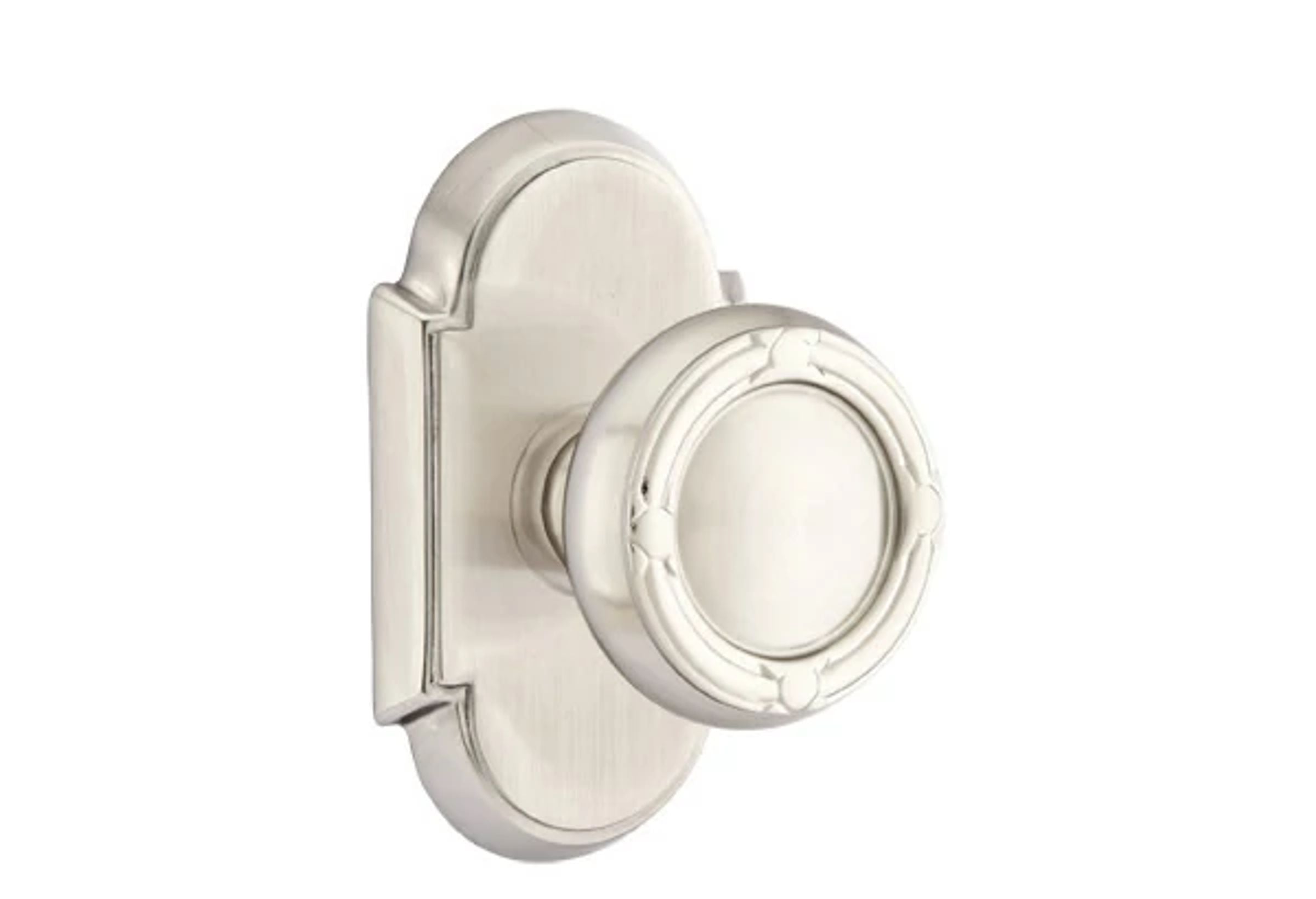 Emtek Ribbon & Reed Knob Set with #8 Rosette