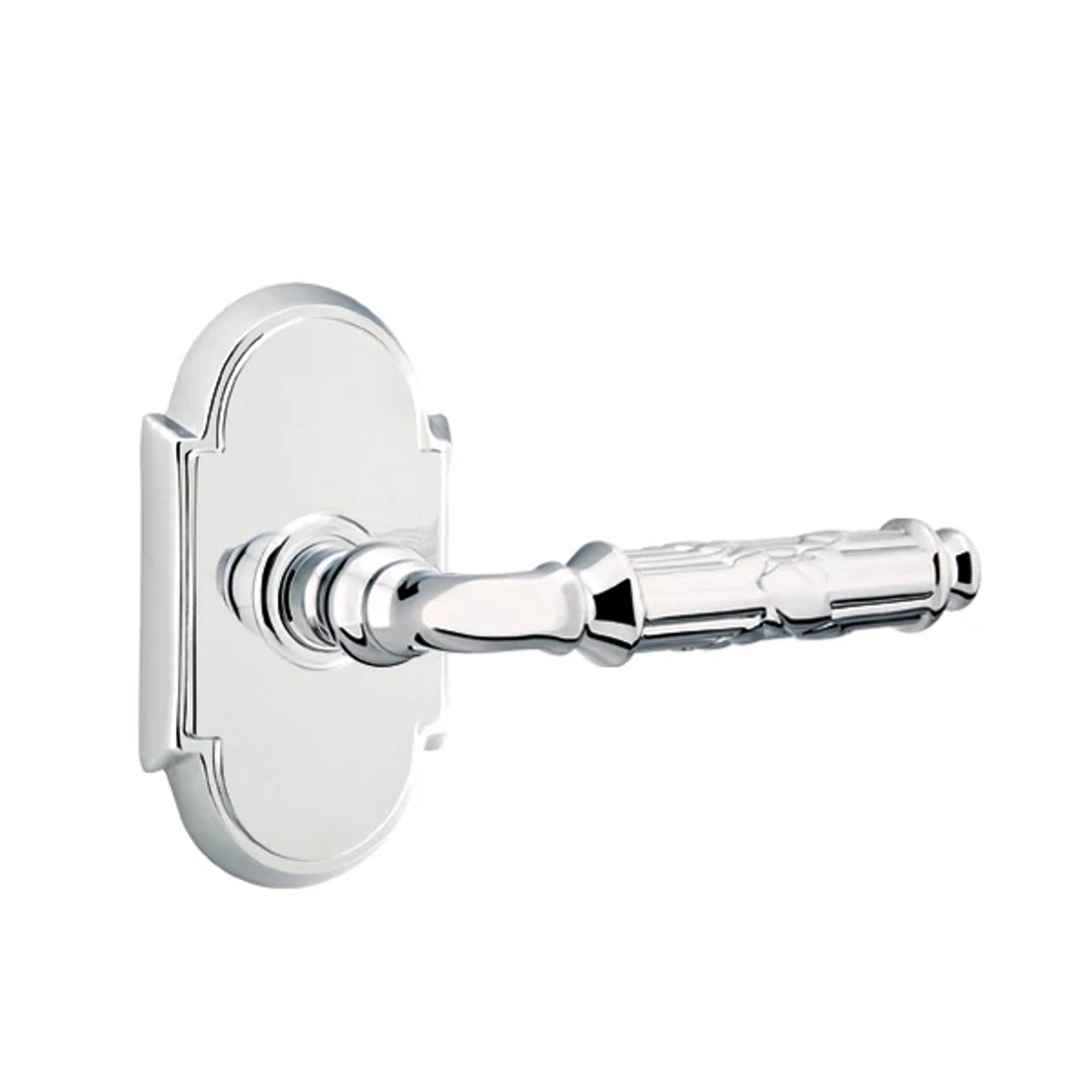 Emtek Ribbon & Reed Lever Set with #8 Rosette