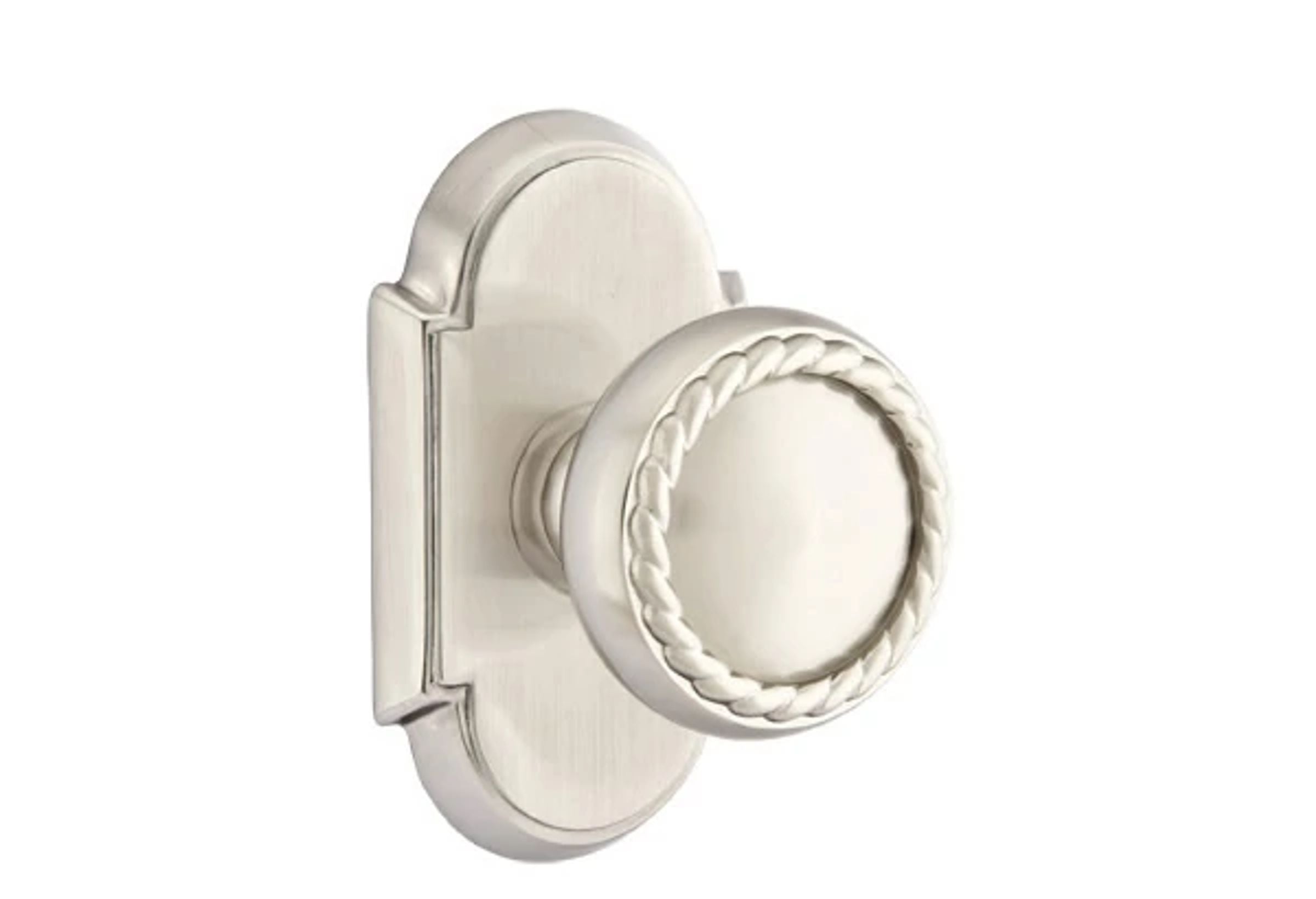 Emtek Concealed Fastener Rope Knob Set with #8 Rosette