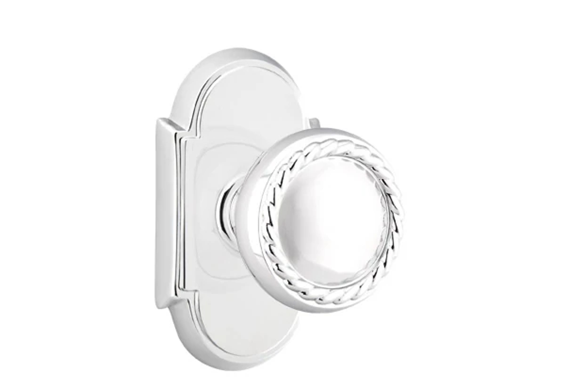 Emtek Concealed Fastener Rope Knob Set with #8 Rosette