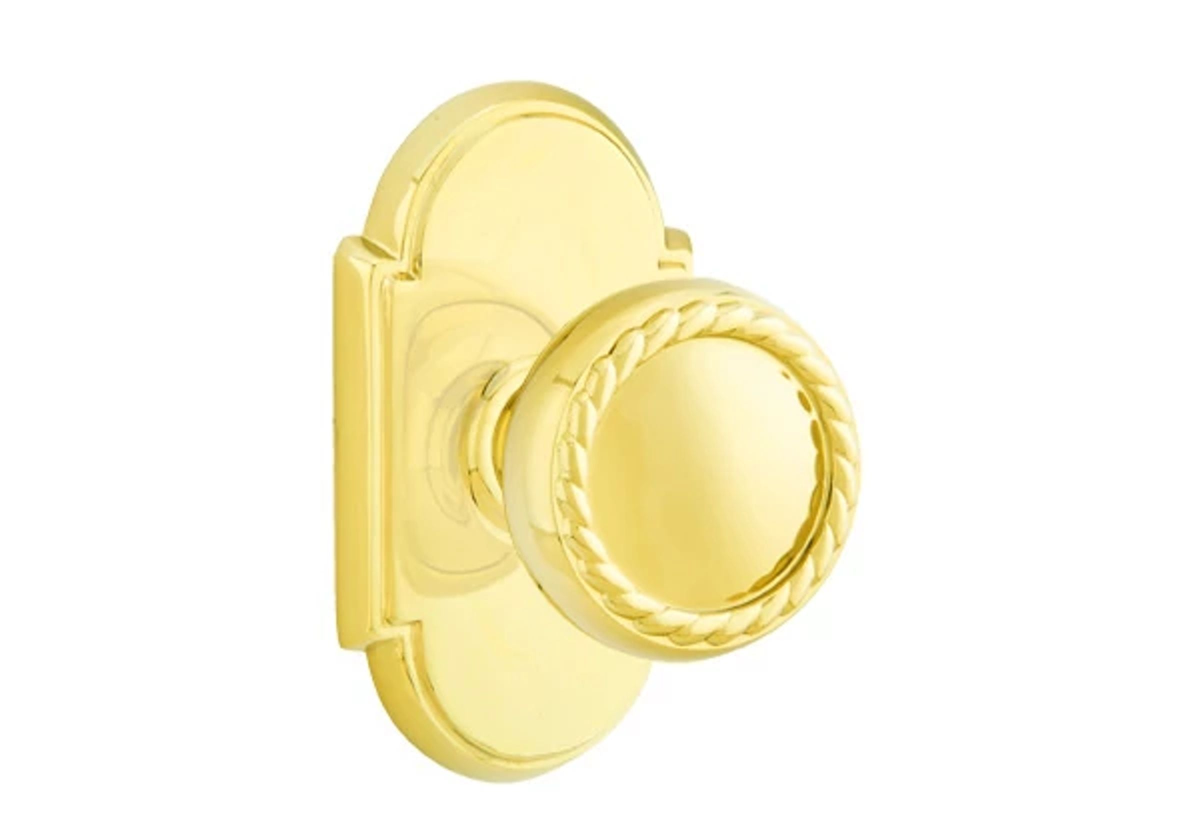 Emtek Concealed Fastener Rope Knob Set with #8 Rosette