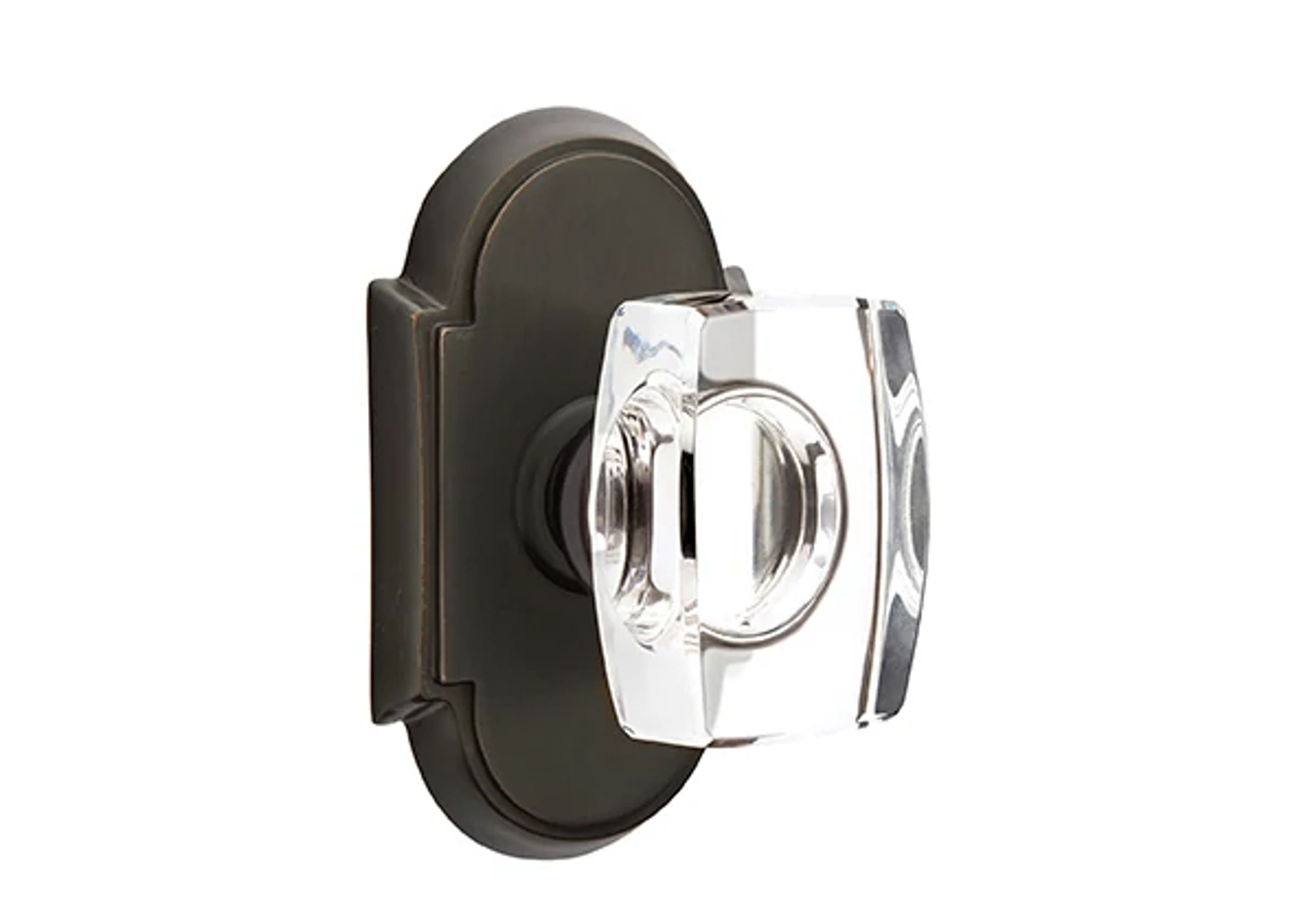 Emtek Windsor Glass Knob Set with #8 Rosette