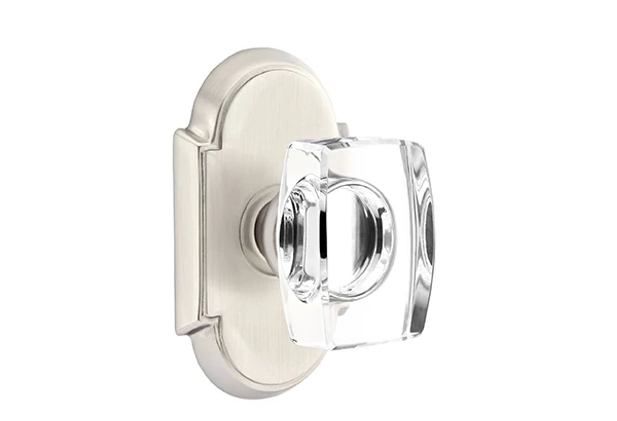 Emtek Windsor Glass Knob Set with #8 Rosette