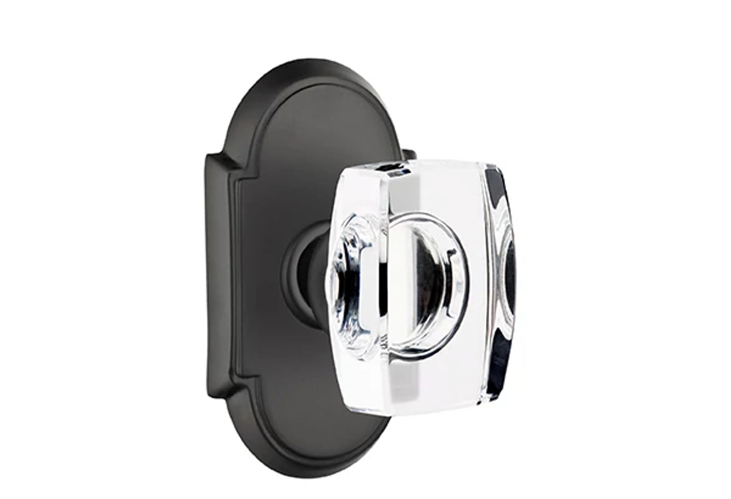 Emtek Windsor Glass Knob Set with #8 Rosette