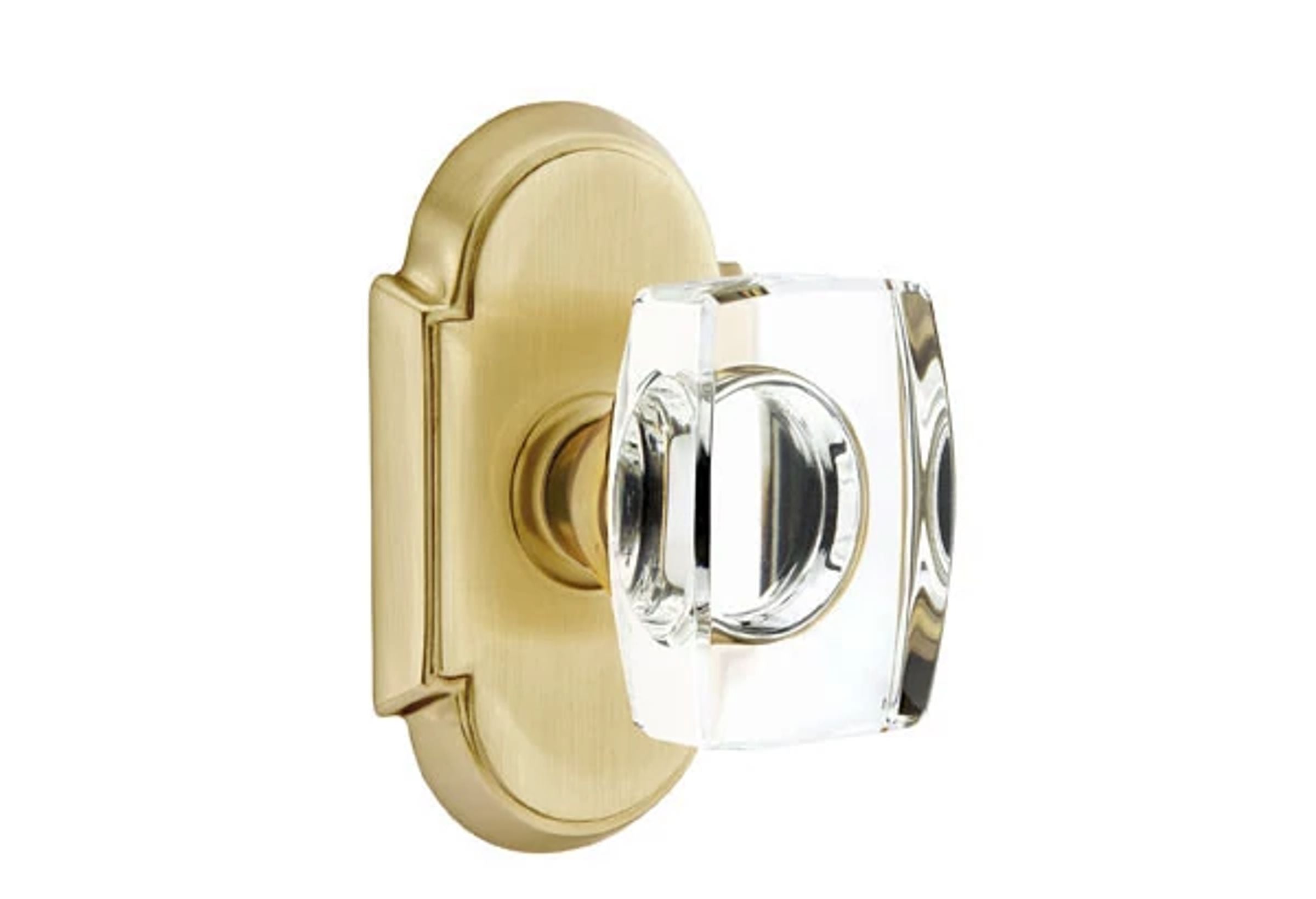 Emtek Windsor Glass Knob Set with #8 Rosette