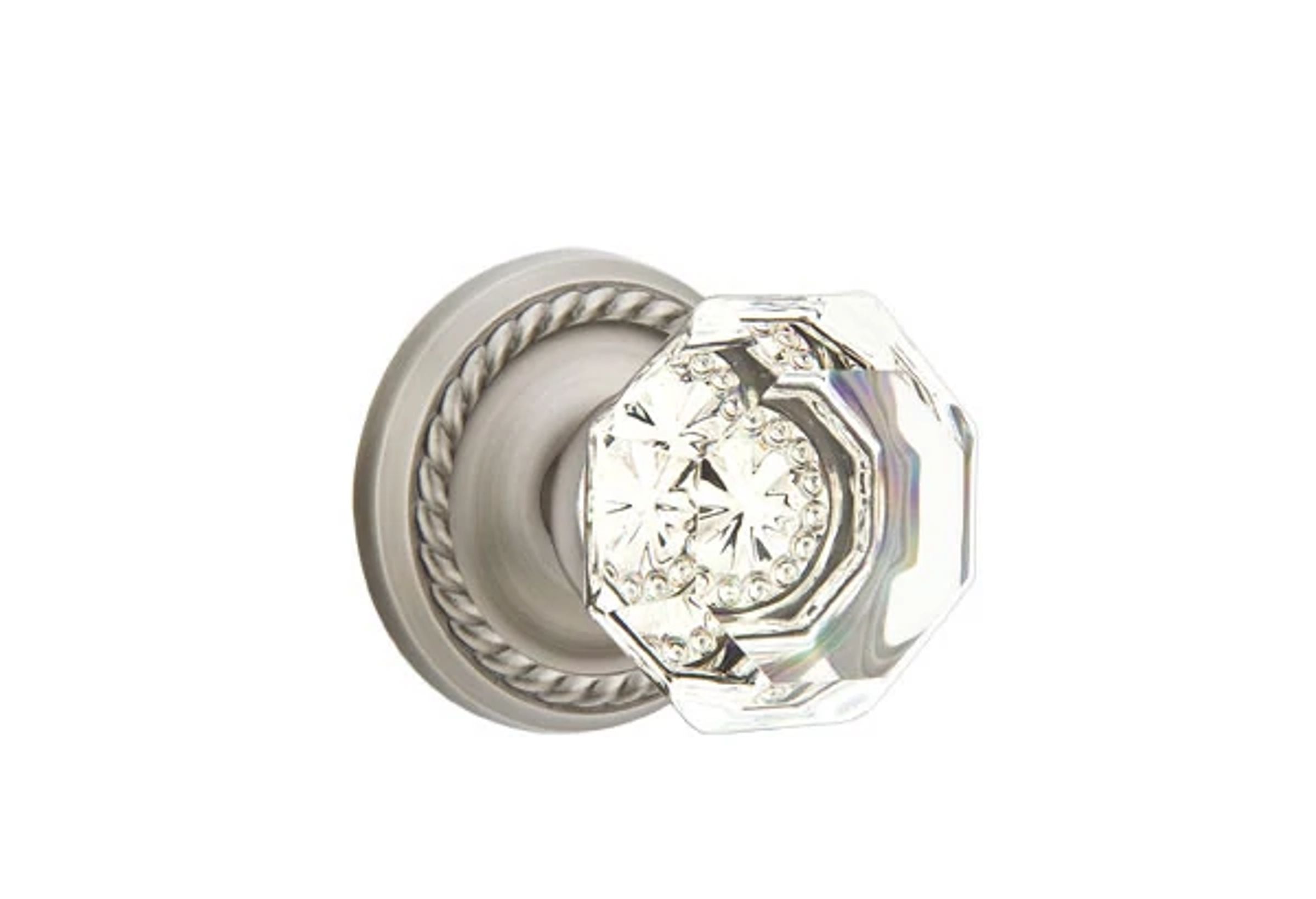 Emtek Concealed Fastener Old Town Knob Set with Rope Rosette