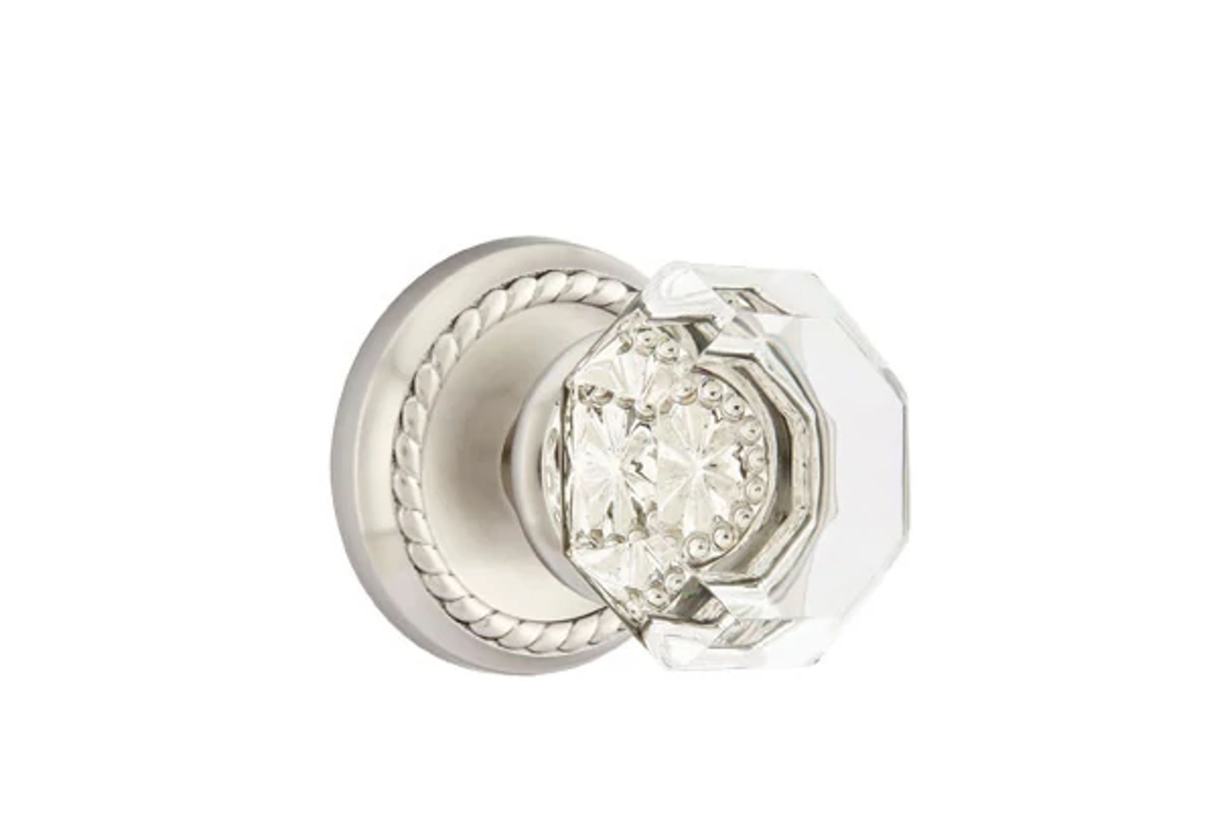 Emtek Concealed Fastener Old Town Knob Set with Rope Rosette