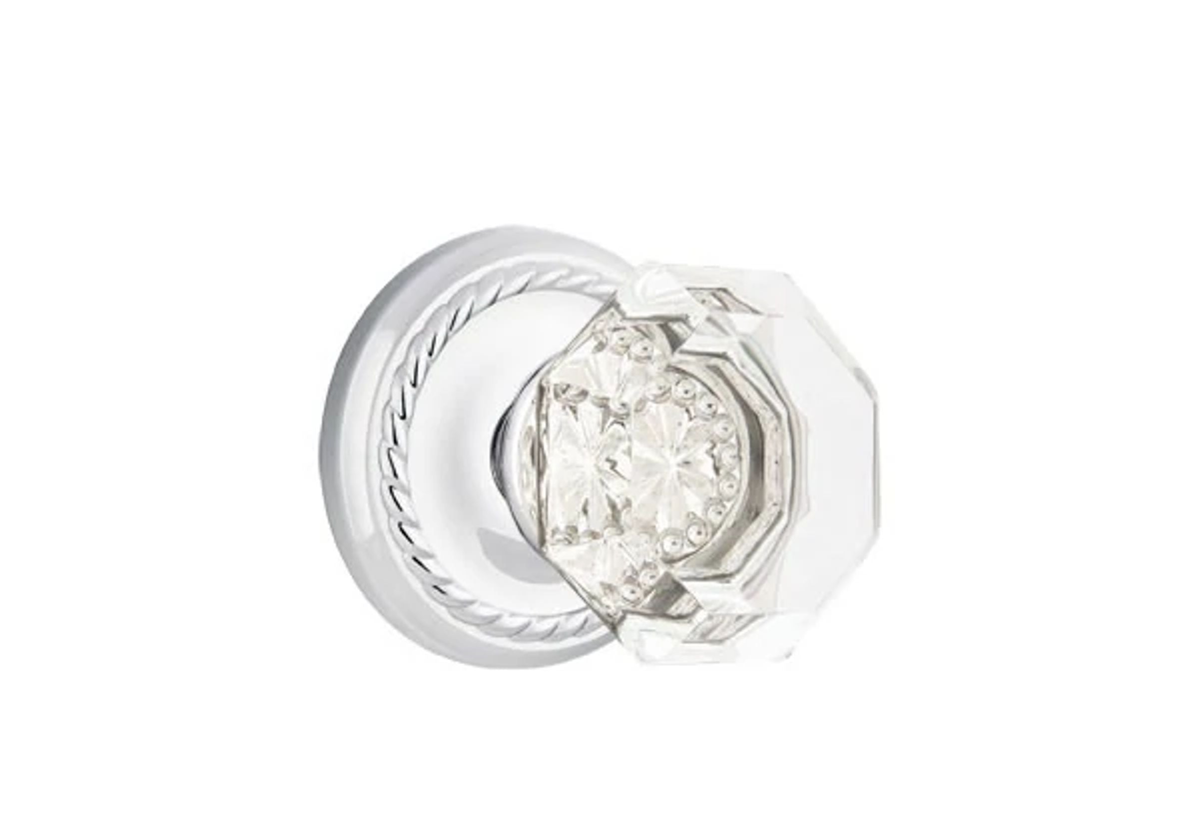 Emtek Concealed Fastener Old Town Knob Set with Rope Rosette