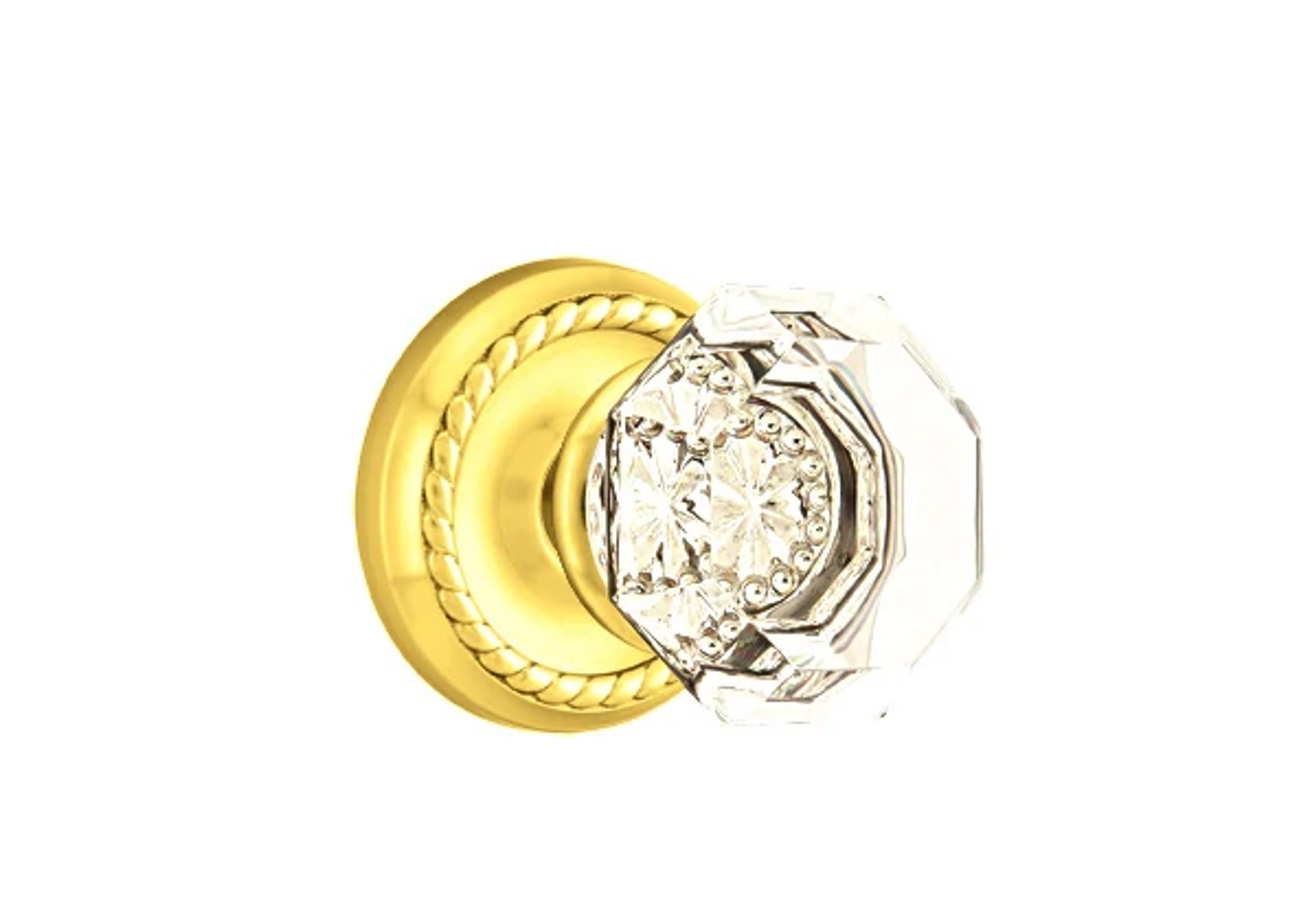 Emtek Concealed Fastener Old Town Knob Set with Rope Rosette