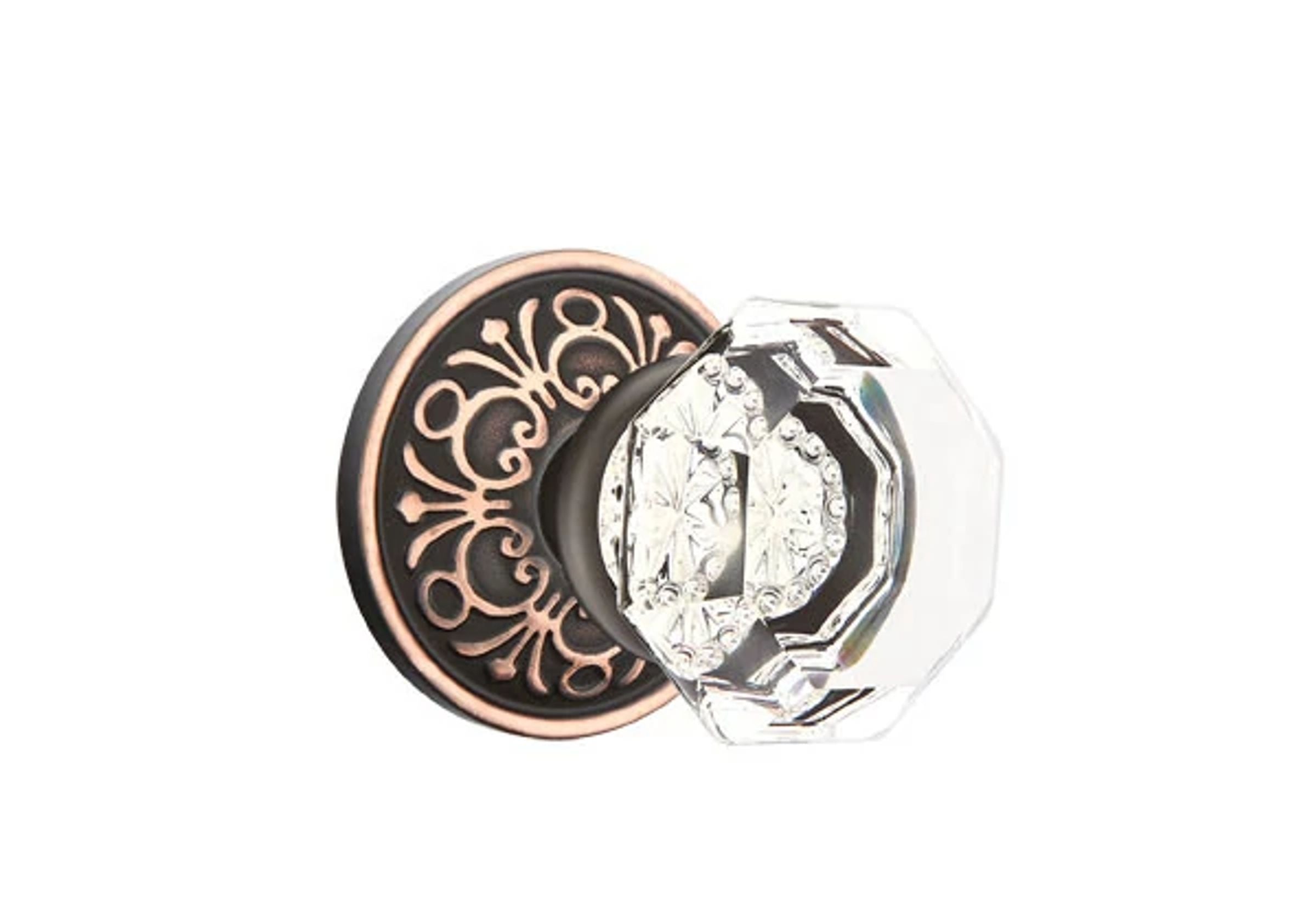 Emtek Concealed Fastener Old Town Knob Set with Lancaster Rosette