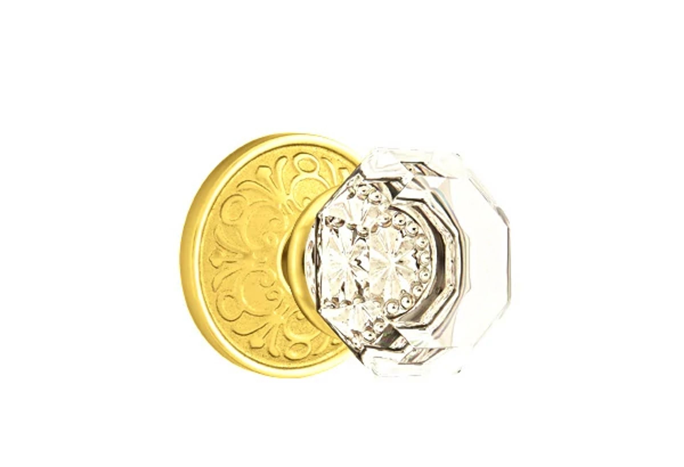 Emtek Old Town Knob Set with Lancaster Rosette