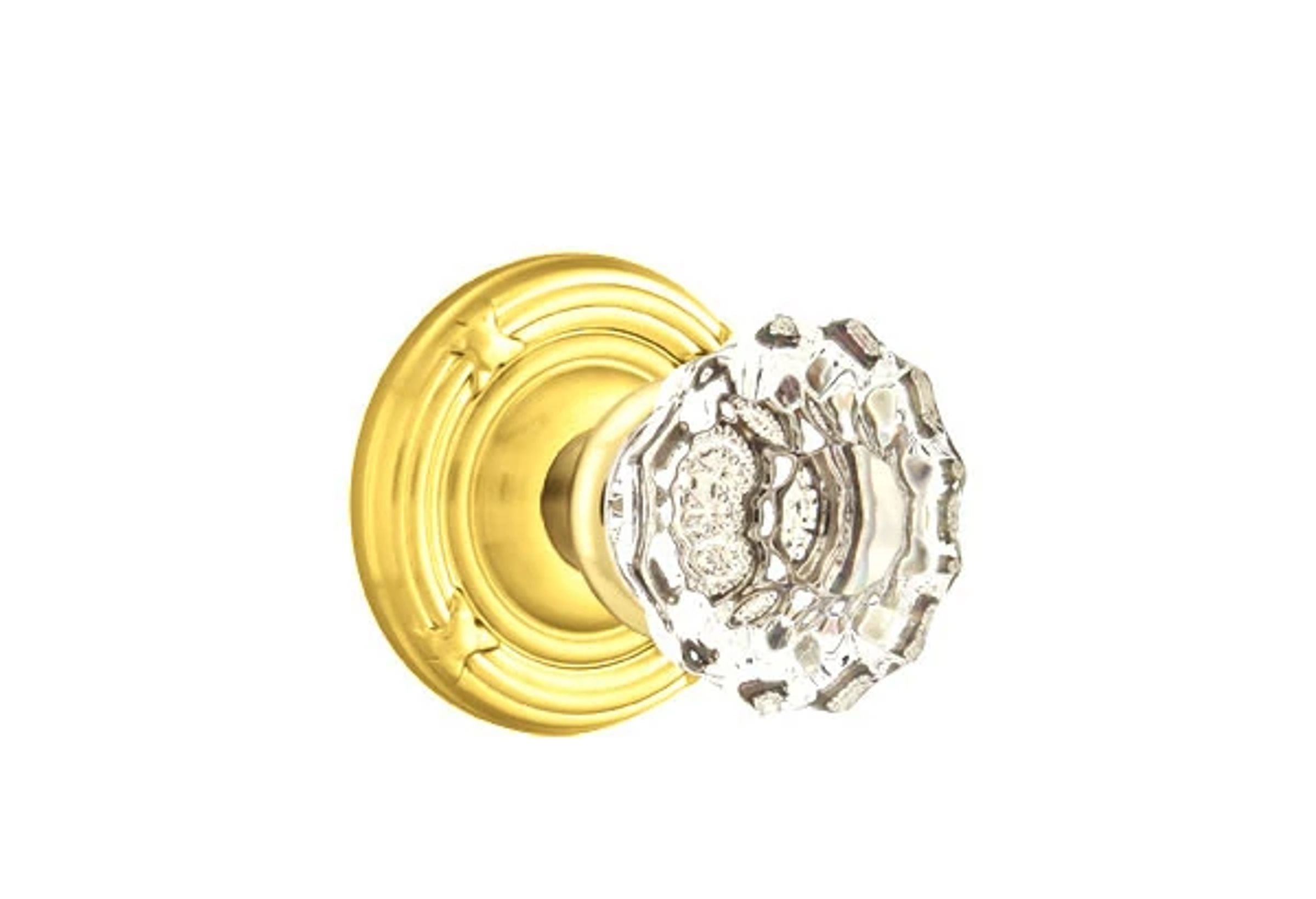 Emtek Astoria Glass Knob Set with Ribbon & Reed