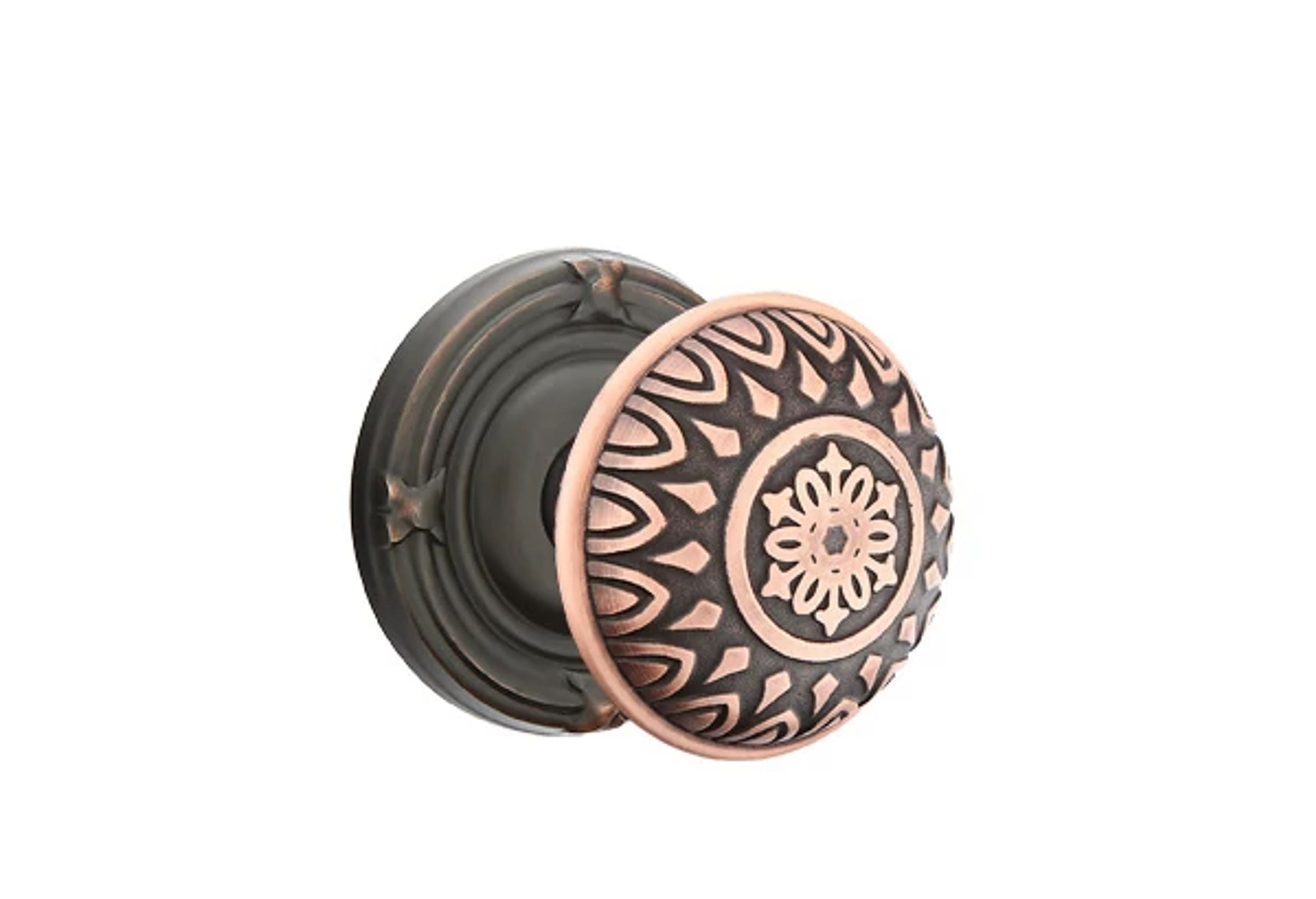 Emtek Lancaster Knob Set with Ribbon & Reed