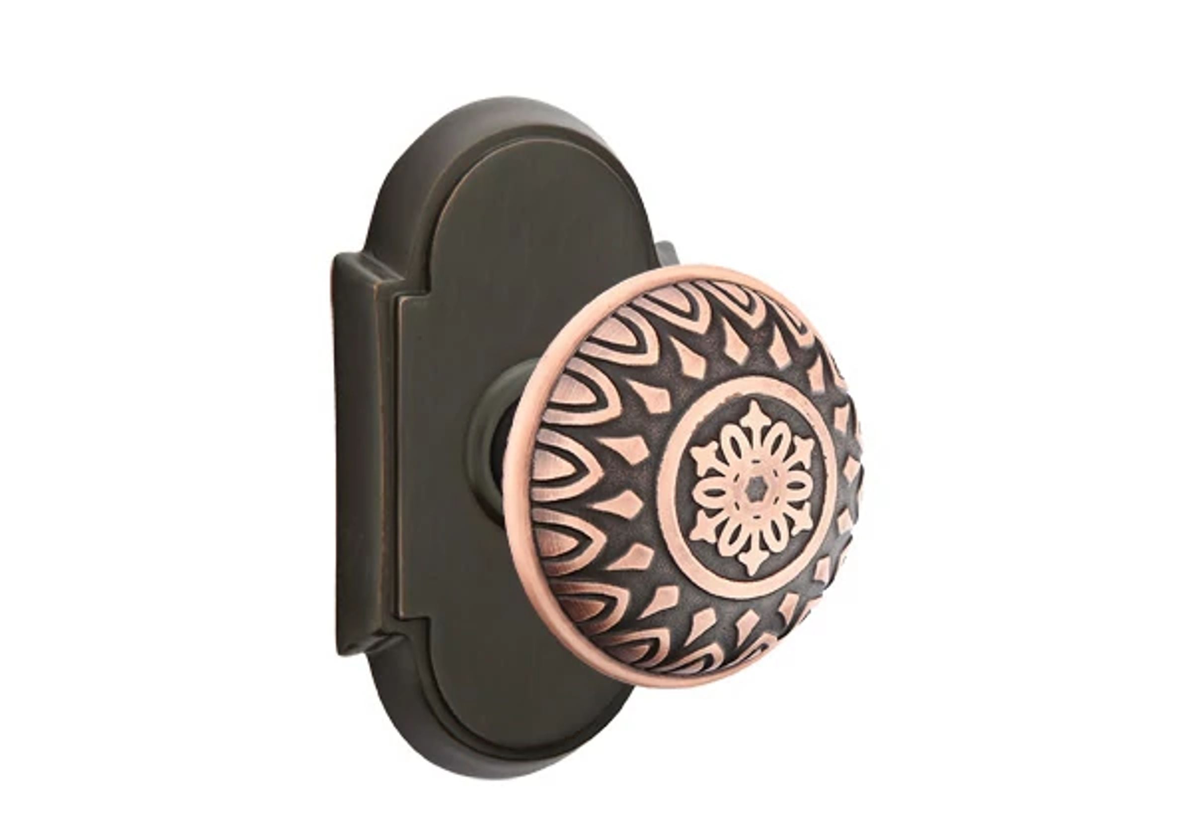 Emtek Concealed Fastener Lancaster Knob Set with #8 Rosette