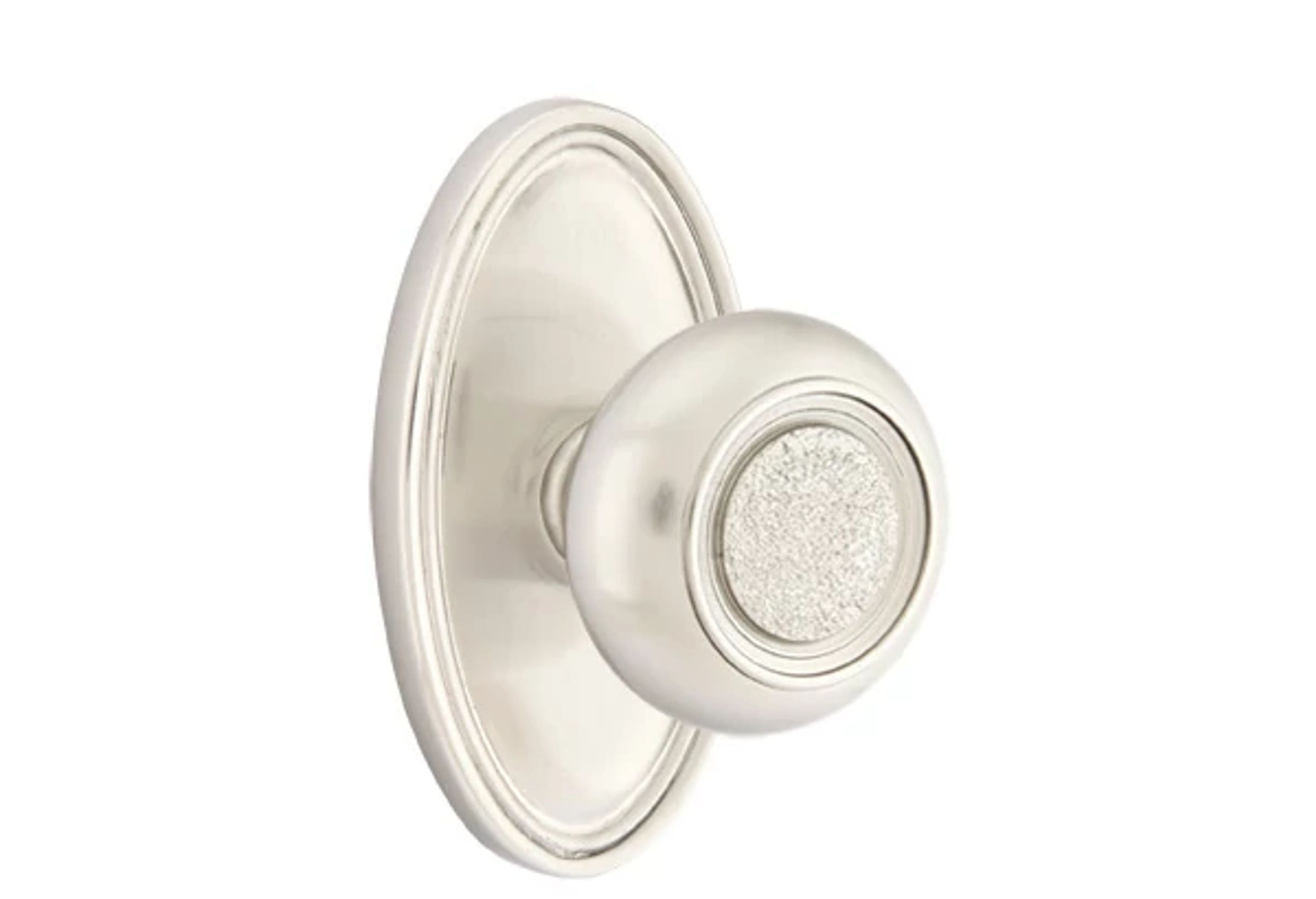 Emtek Belmont Knob Set with Oval Rosette