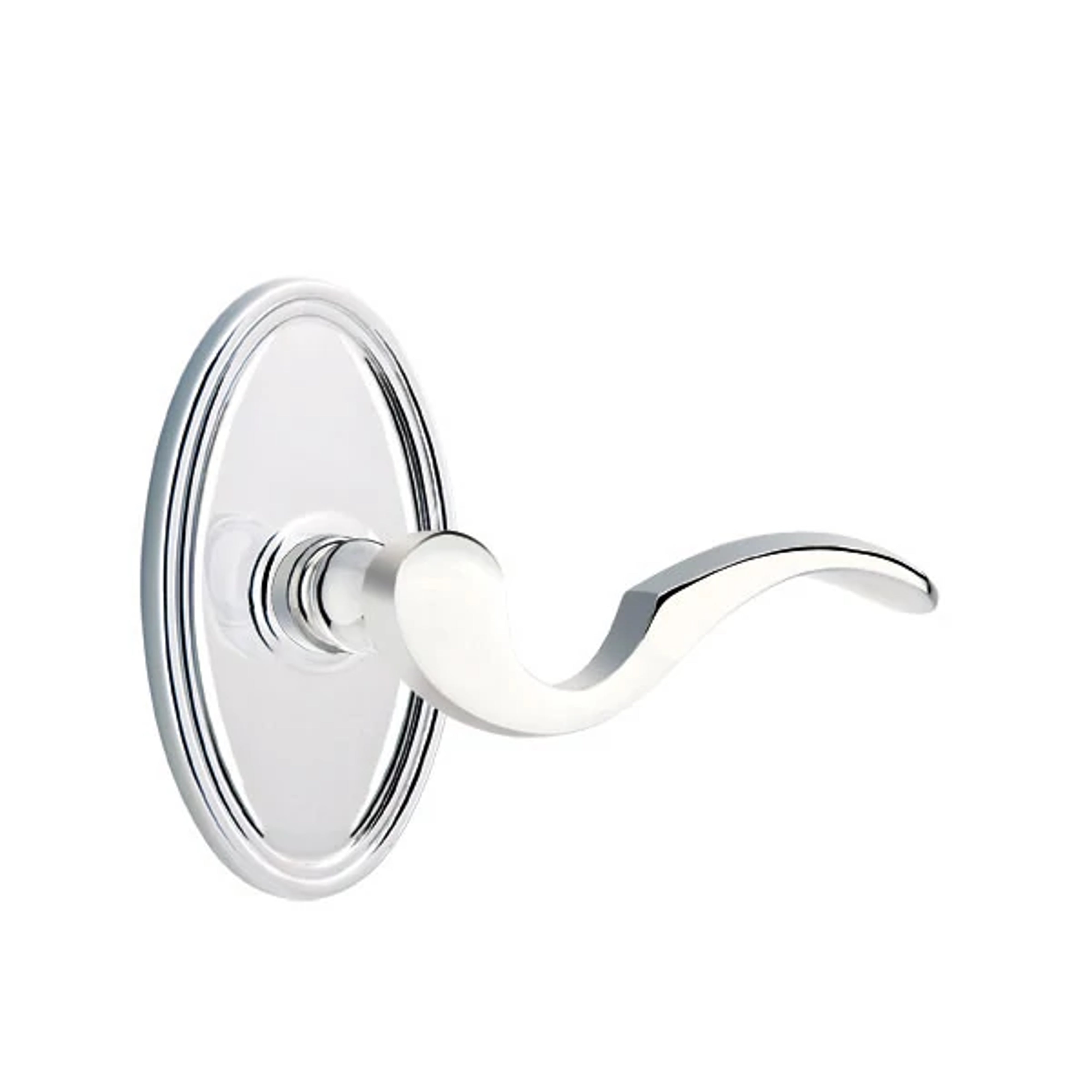 Emtek Concealed Fastener Cortina Lever Set with Oval Roestte