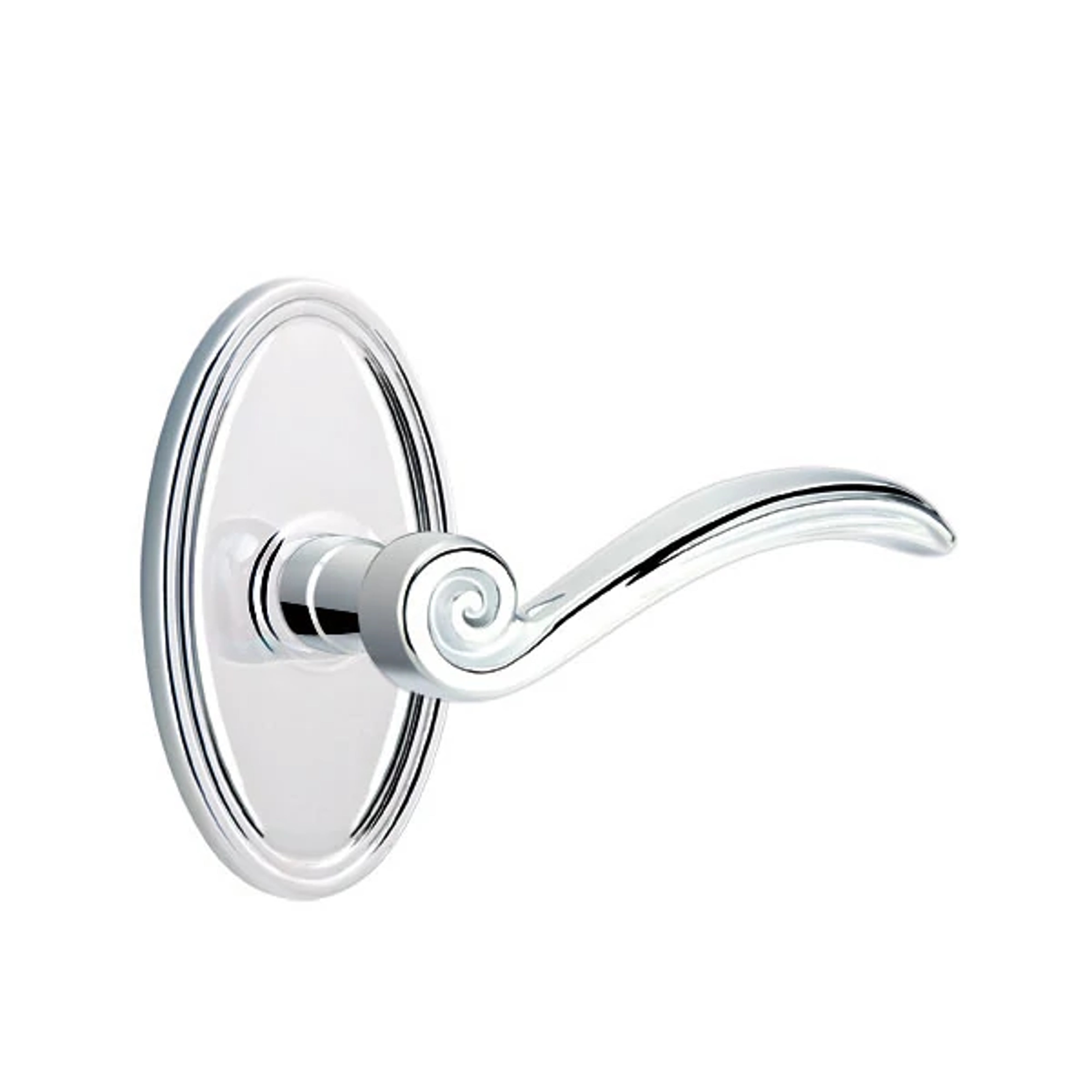 Emtek Concealed Fastener Elan Lever Set with Oval Roestte